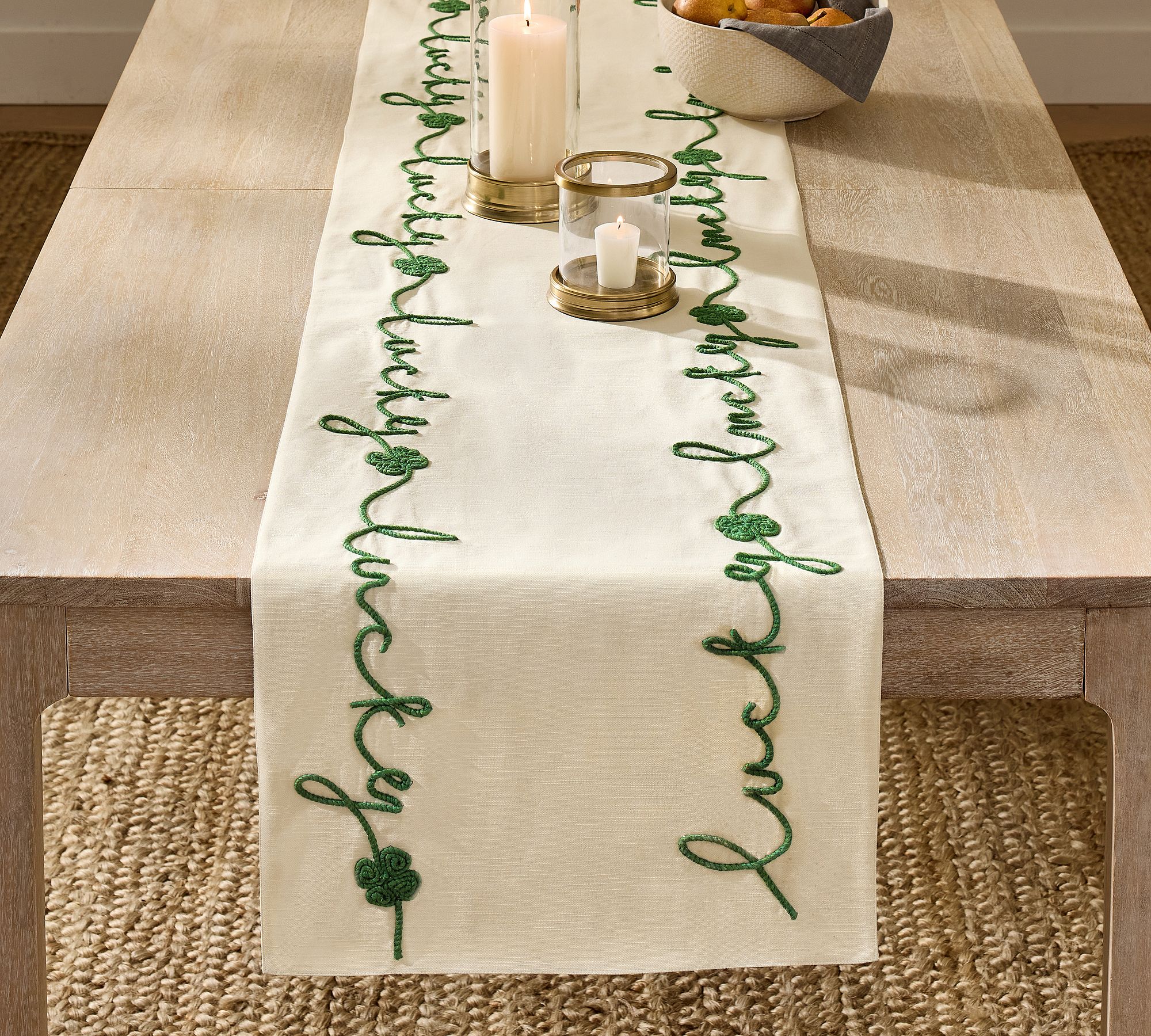 Lucky You Cotton Table Runner