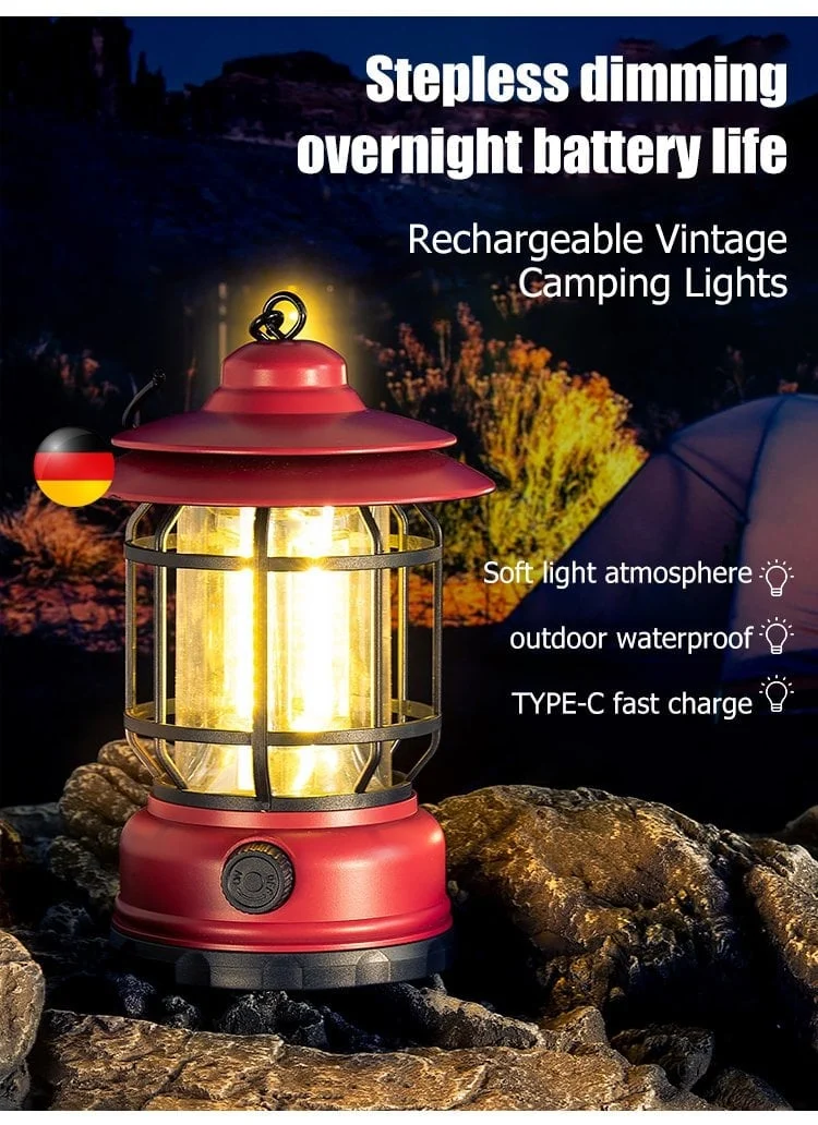 2023 New Year's Promotion-Portable Retro Camping LampBuy 2 Get Extra 10% OFF
