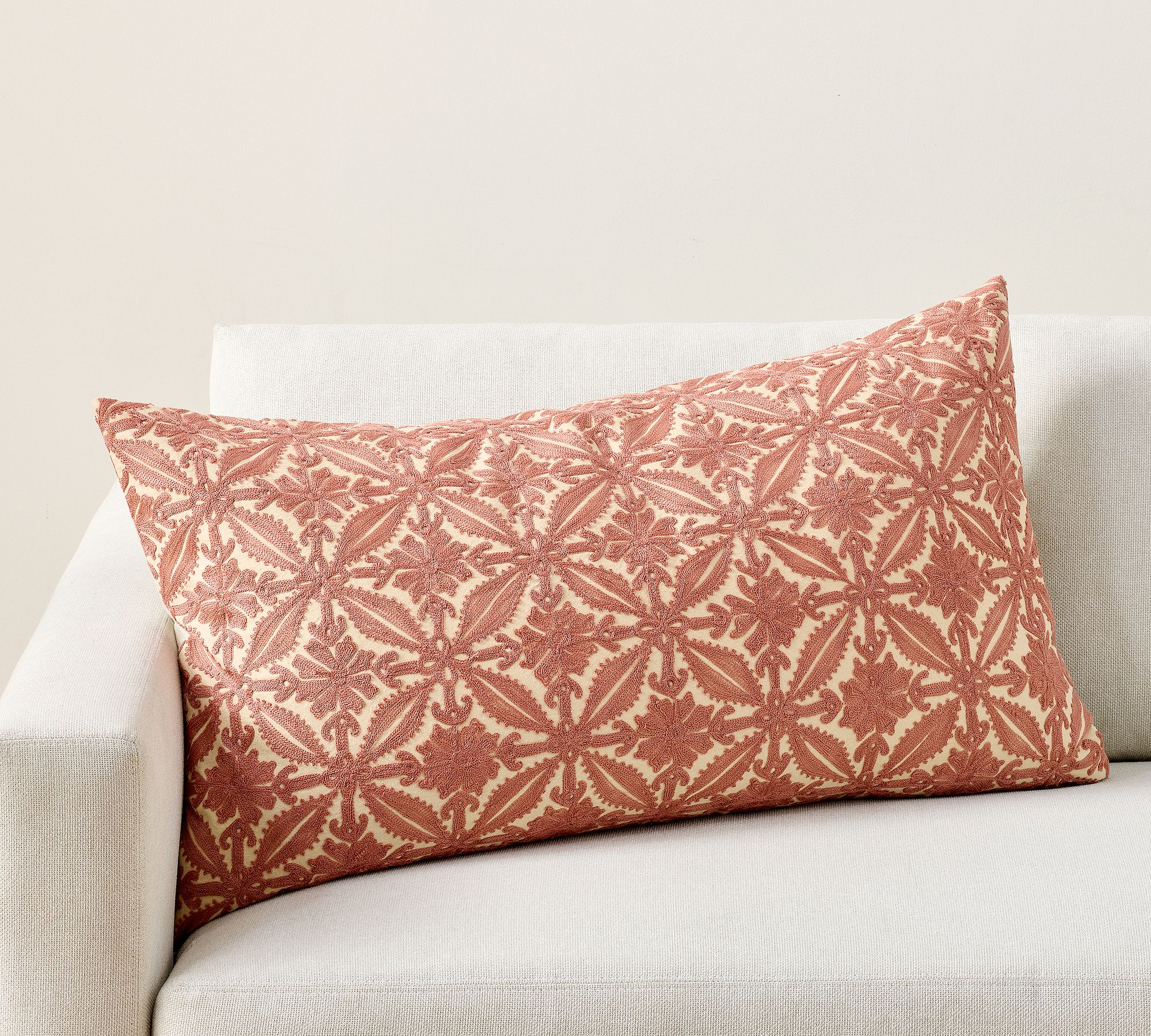 Jovie Embroidered Lumbar Pillow