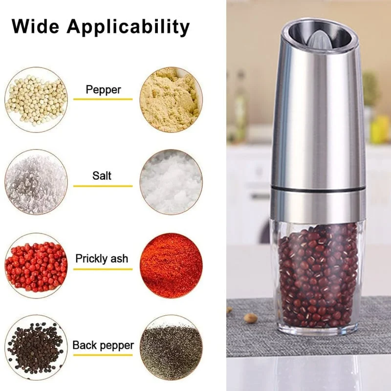 Christmas Sale 49% OFF - Automatic Electric Gravity Induction Salt & Pepper Grinder - BUY 2 GET FREE SHIPPING
