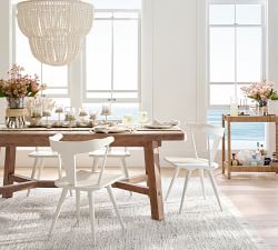 Rustic Farmhouse Extendable Dining Table (77