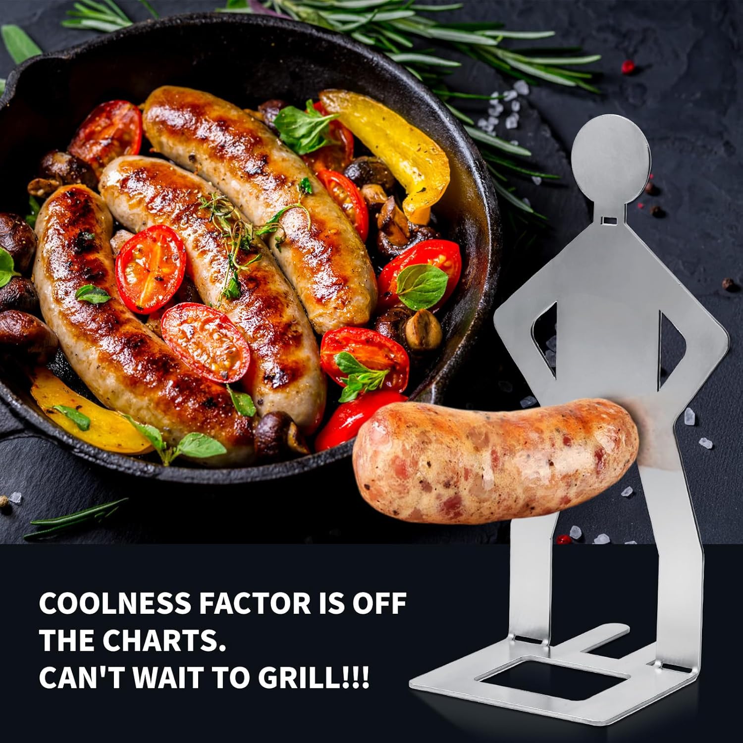 Funny Hot Dog Stainless Steel Holder