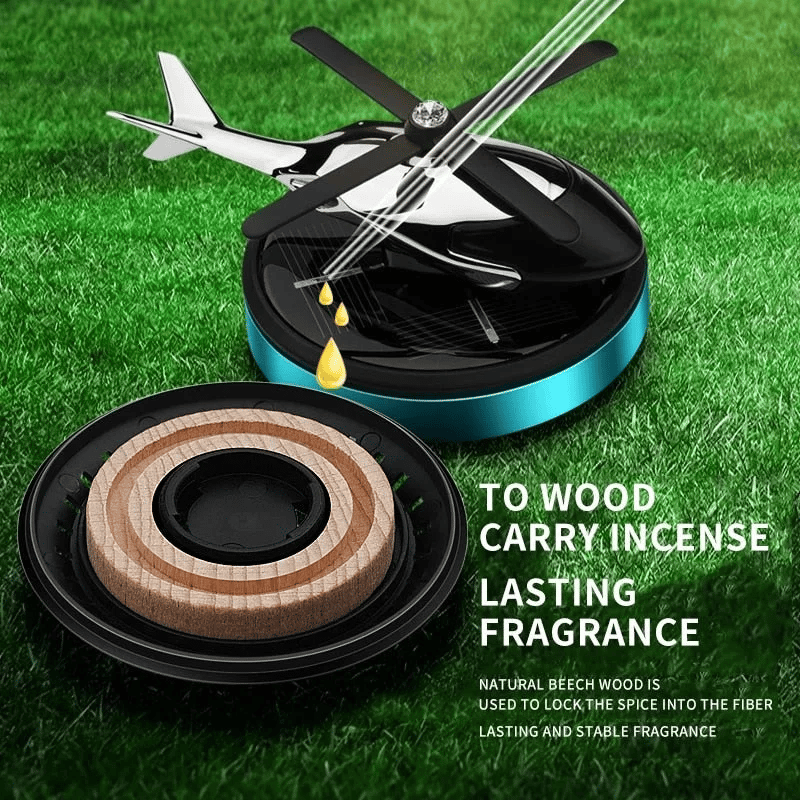 BIG SALE - 48% OFF-Metal Solar Helicopter Air Freshener v2.0