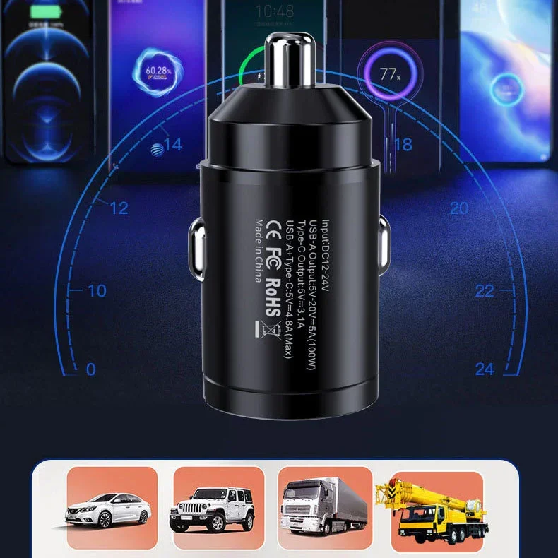 BIG SALE - 48% OFFMulti Compatible 100W Fast Charging Car Charger