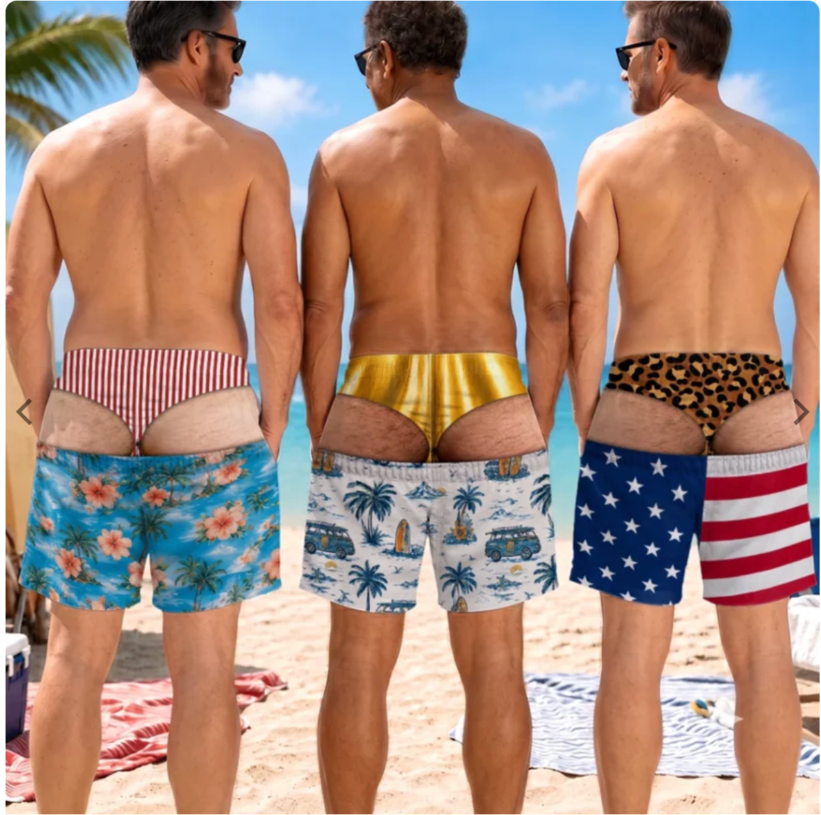 Men's Fun Fuzzy Camouflage Shorts