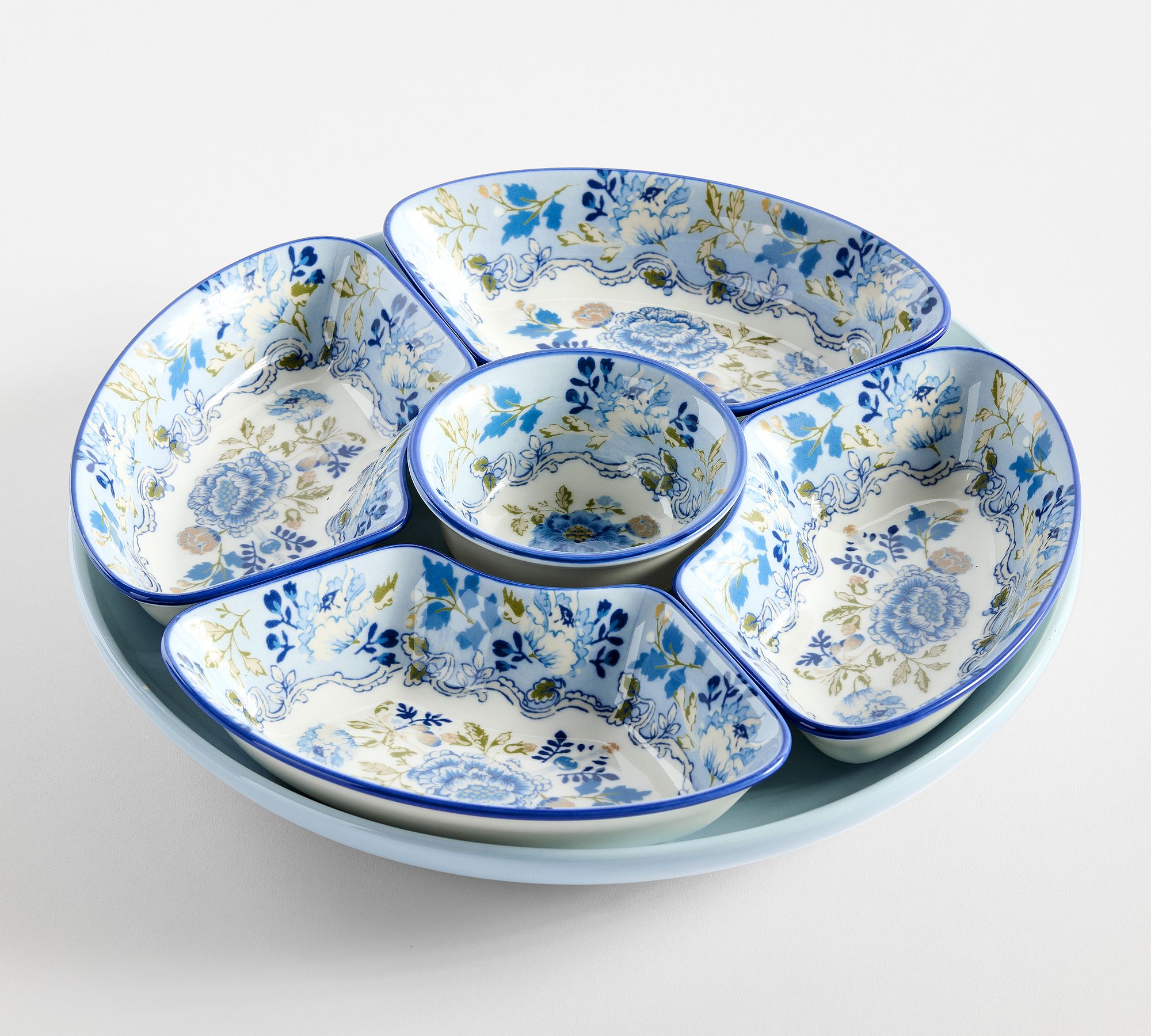 Kravet Arboretum Stoneware Multi-Condiment Server