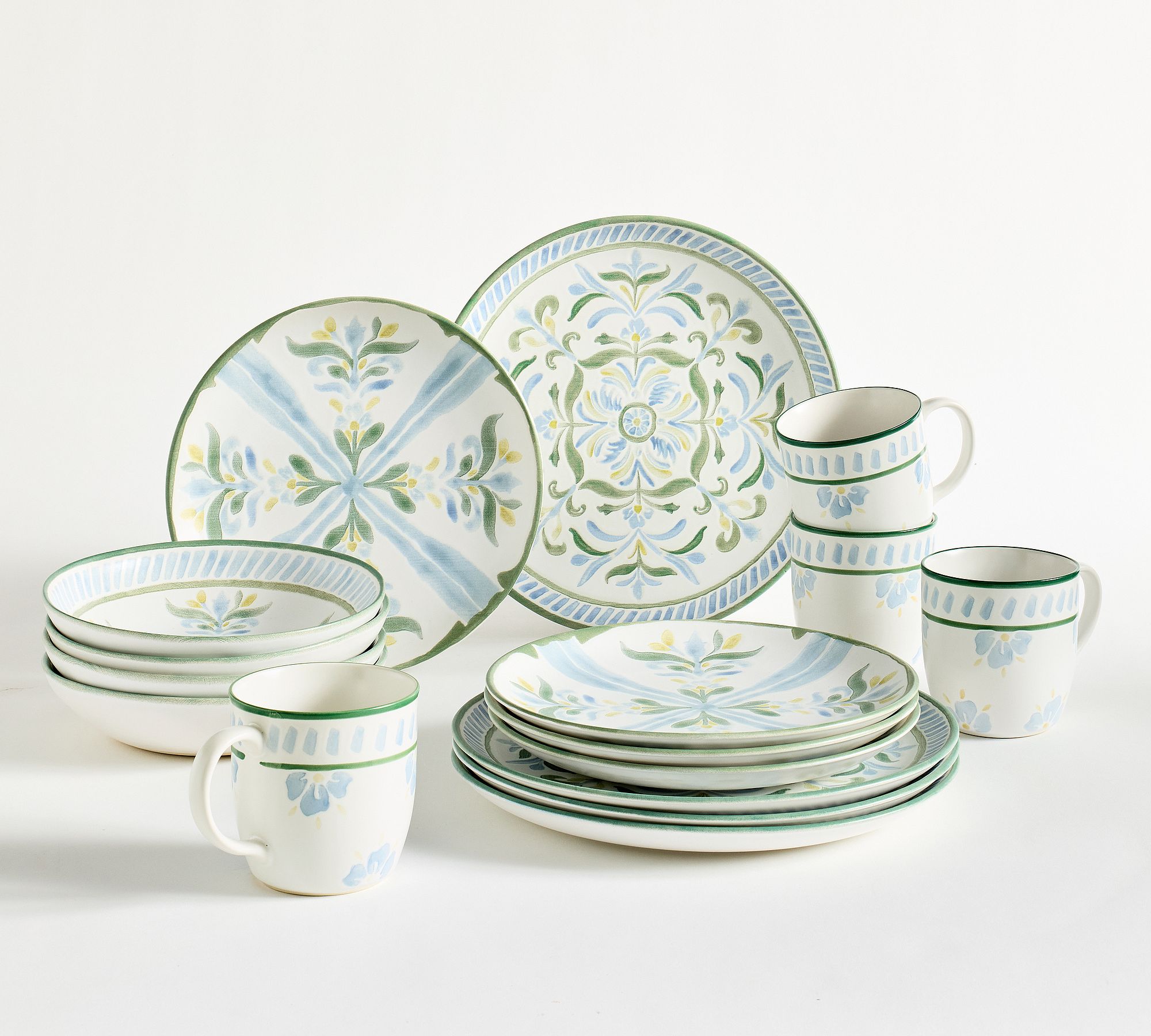 Chambray Tile Multi Stoneware Dinnerware Collection