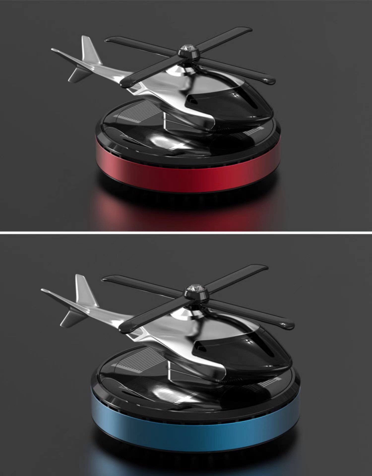 BIG SALE - 48% OFF-Metal Solar Helicopter Air Freshener v2.0