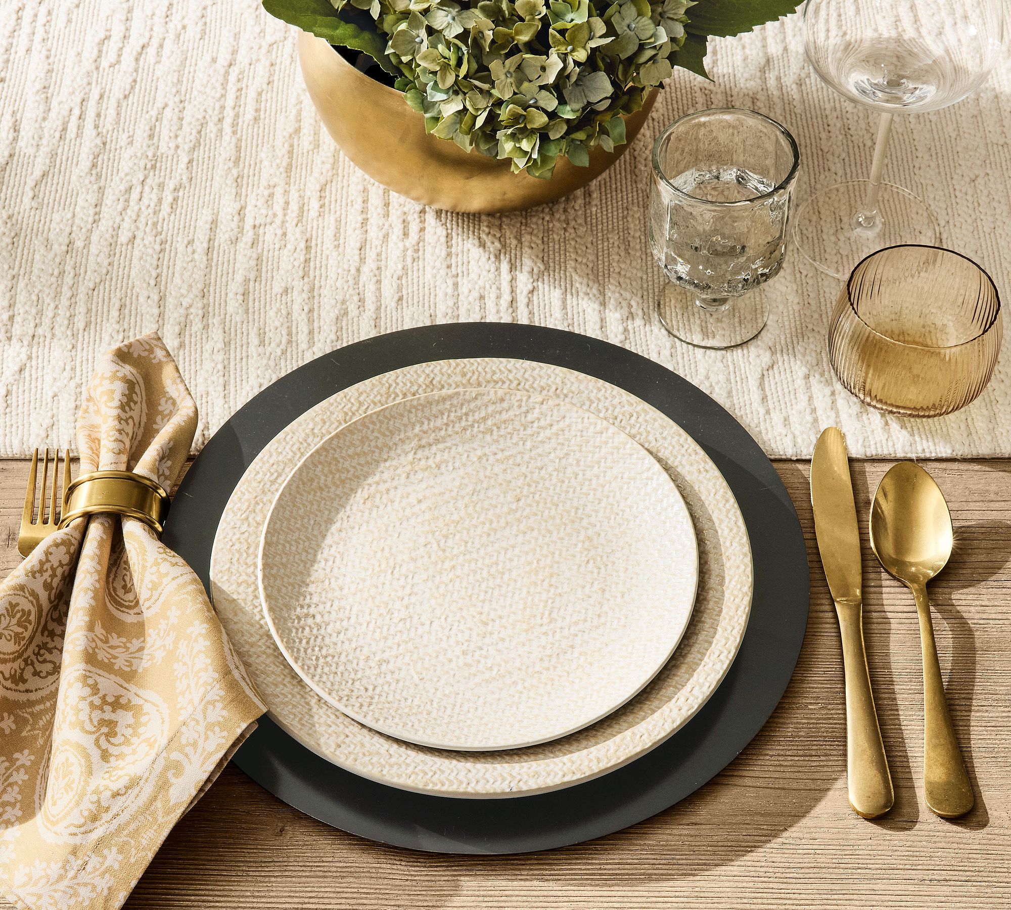 Elena Stoneware Salad Plates - Set of 4