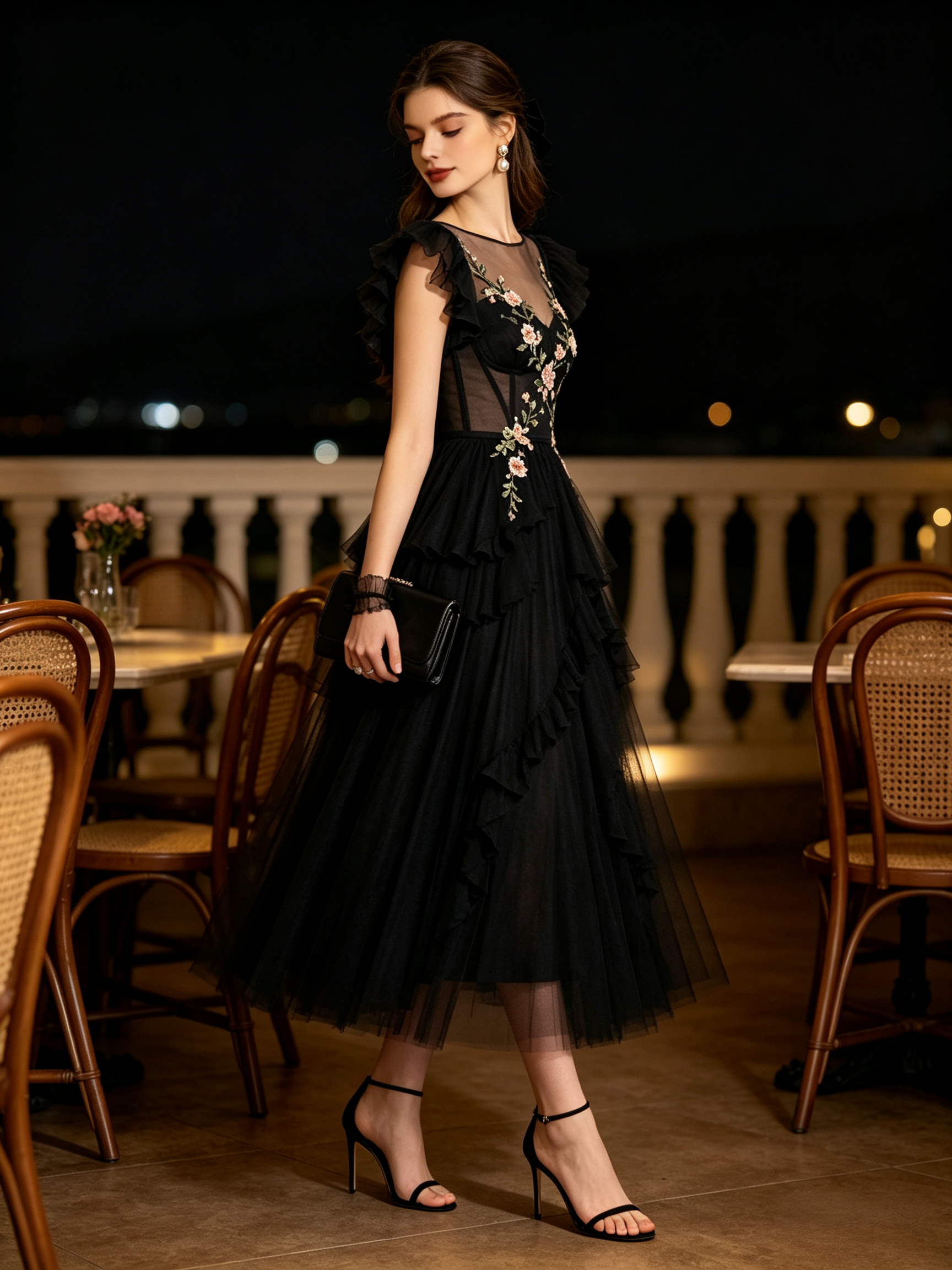 Louisa Dress in Black