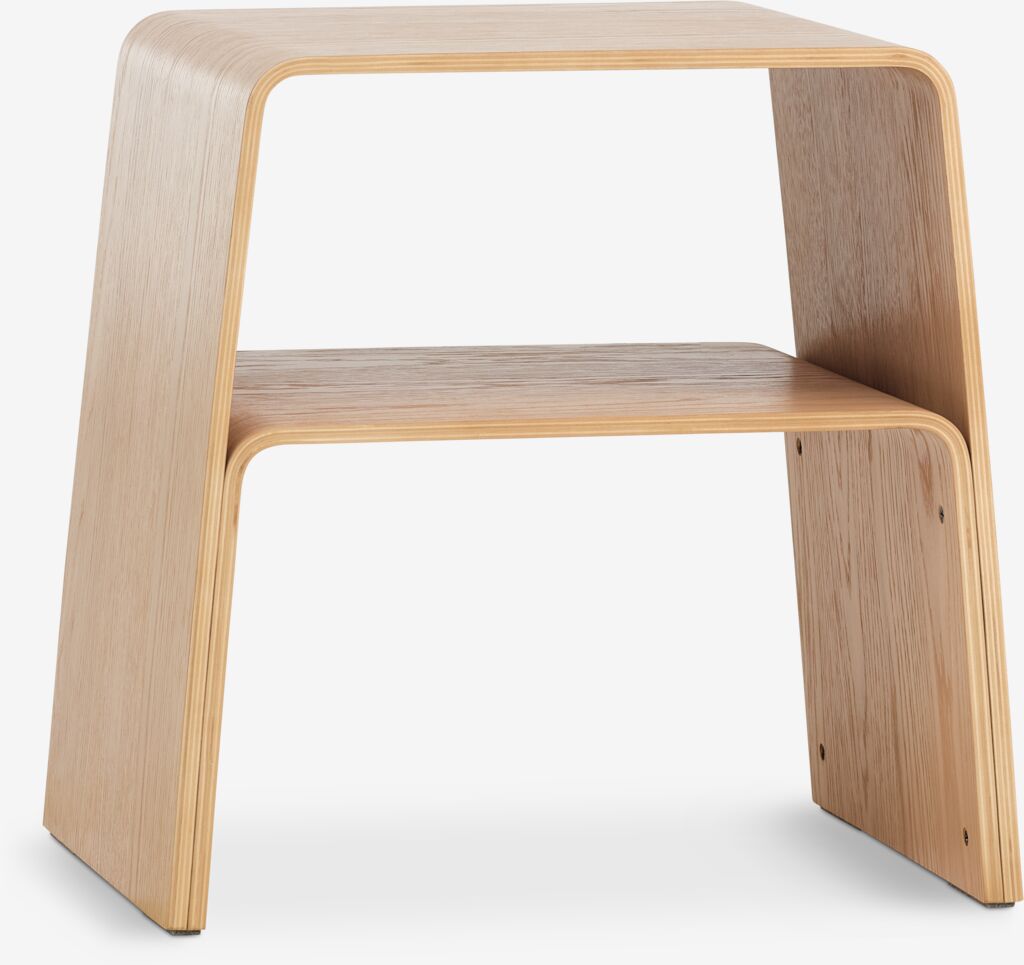 VANDEL stackable stool natural oak
