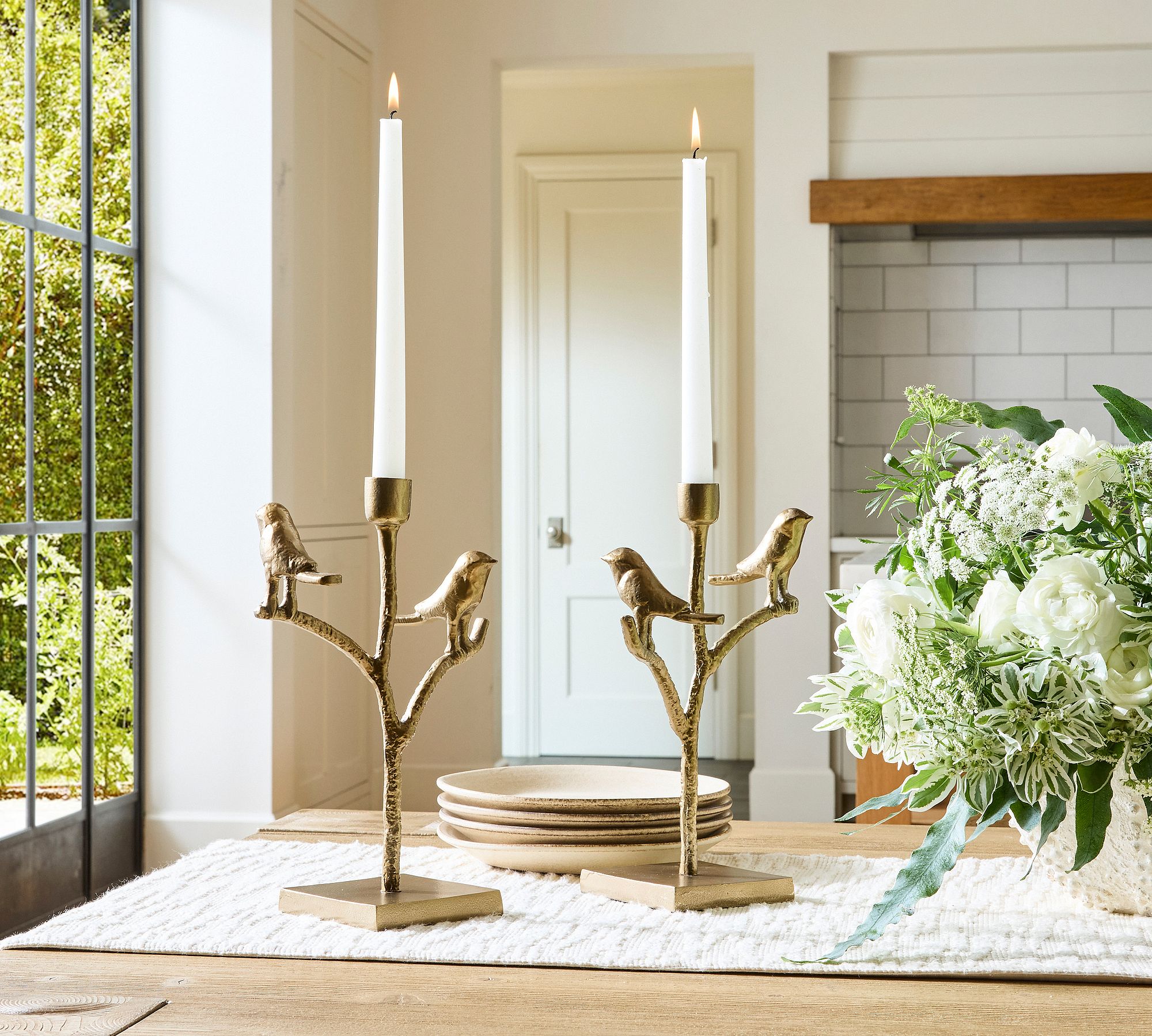 Brass Bird Candle Holder