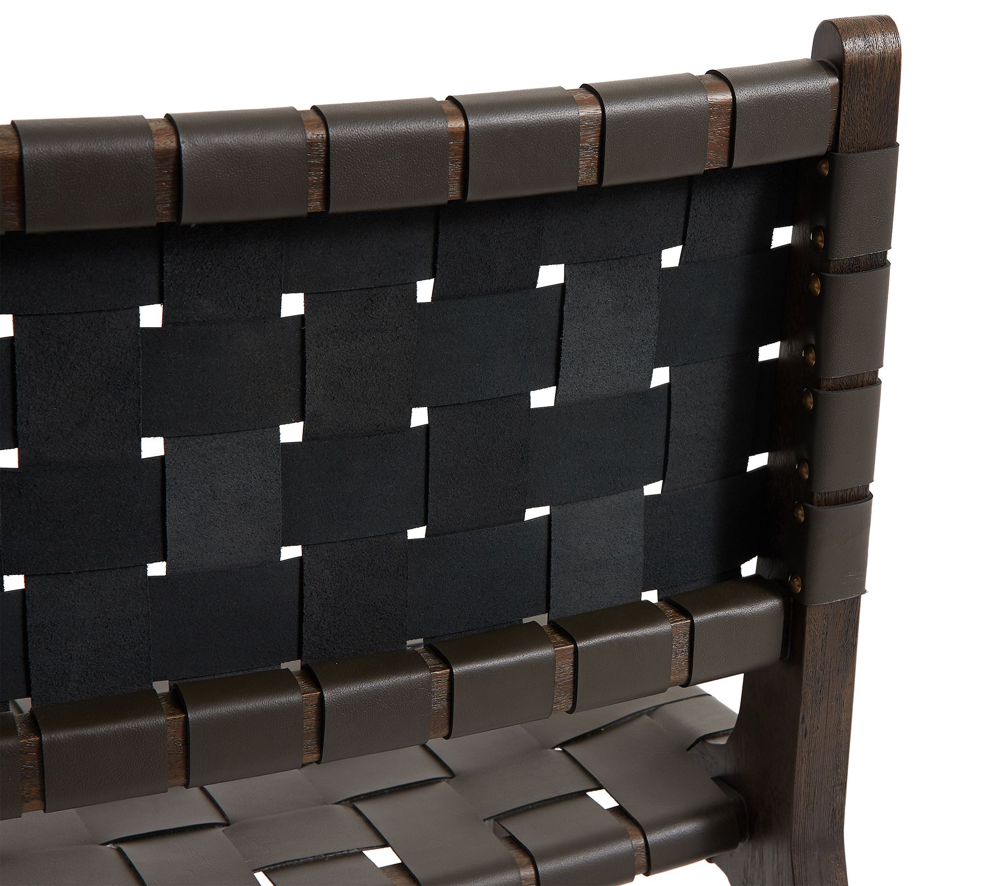 Fenton Woven Leather Stool