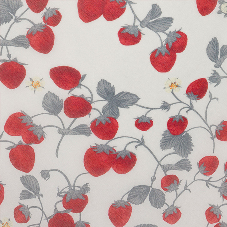 Strawberry print chiffon dress