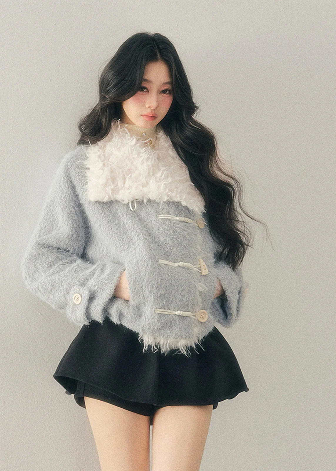 Soft Blue Wool Jacket