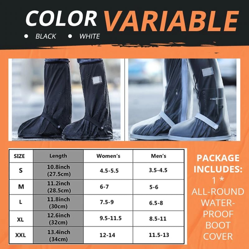 Last Day Promotion 47% OFF - Suitable for wide feet - All-Round Long Waterproof Boot Cover