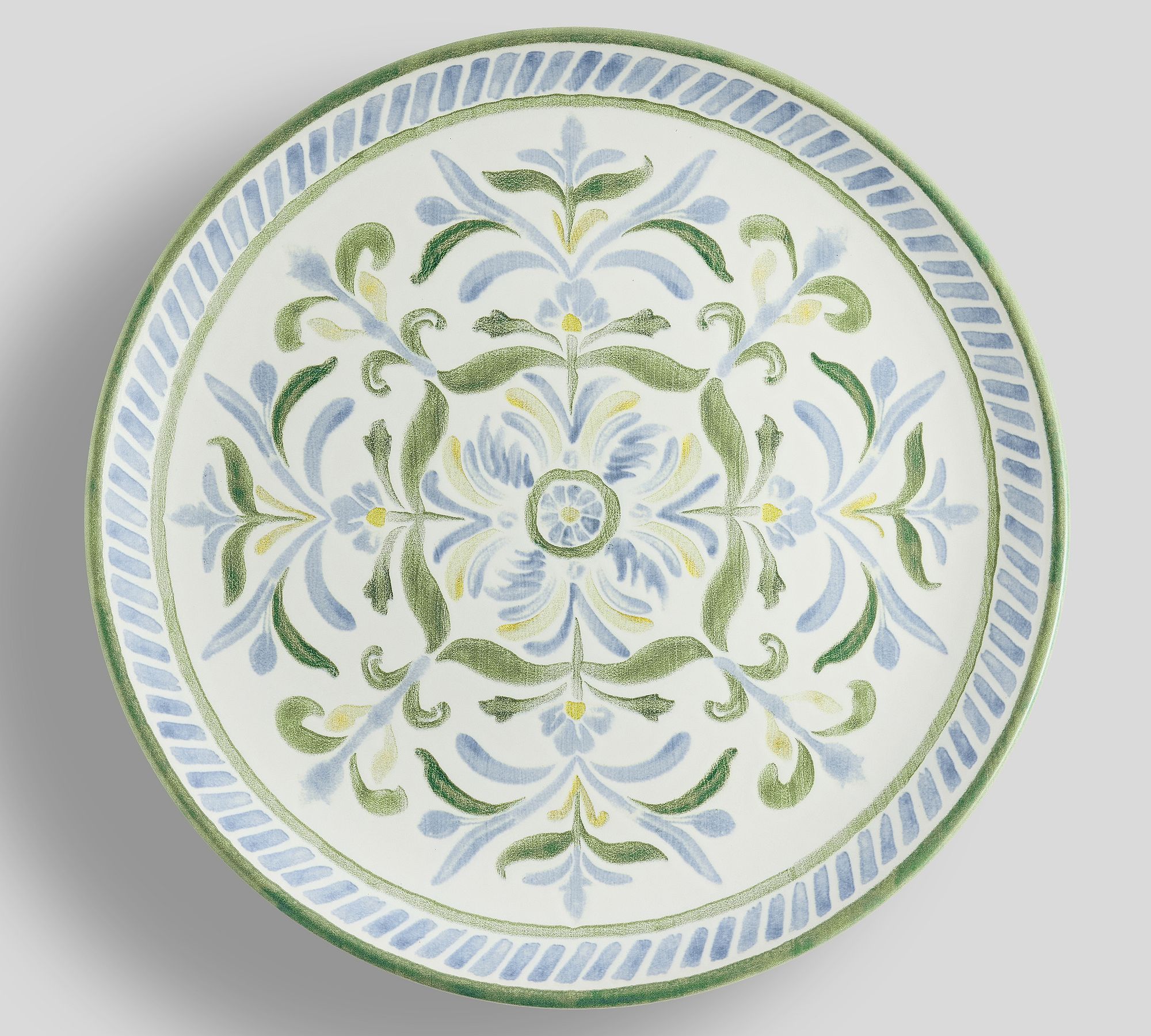 Chambray Tile Multi Stoneware Dinner Plates - Set of 4