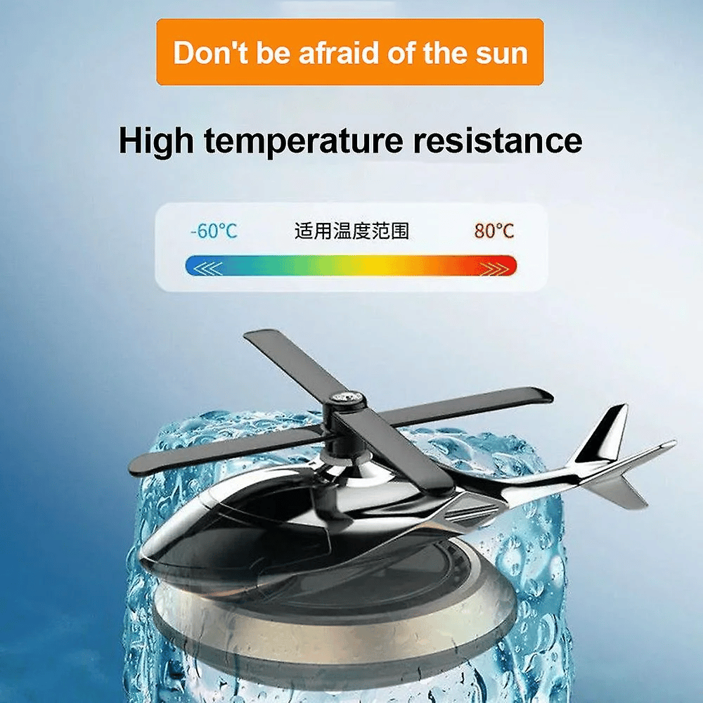 BIG SALE - 48% OFF-Metal Solar Helicopter Air Freshener v2.0