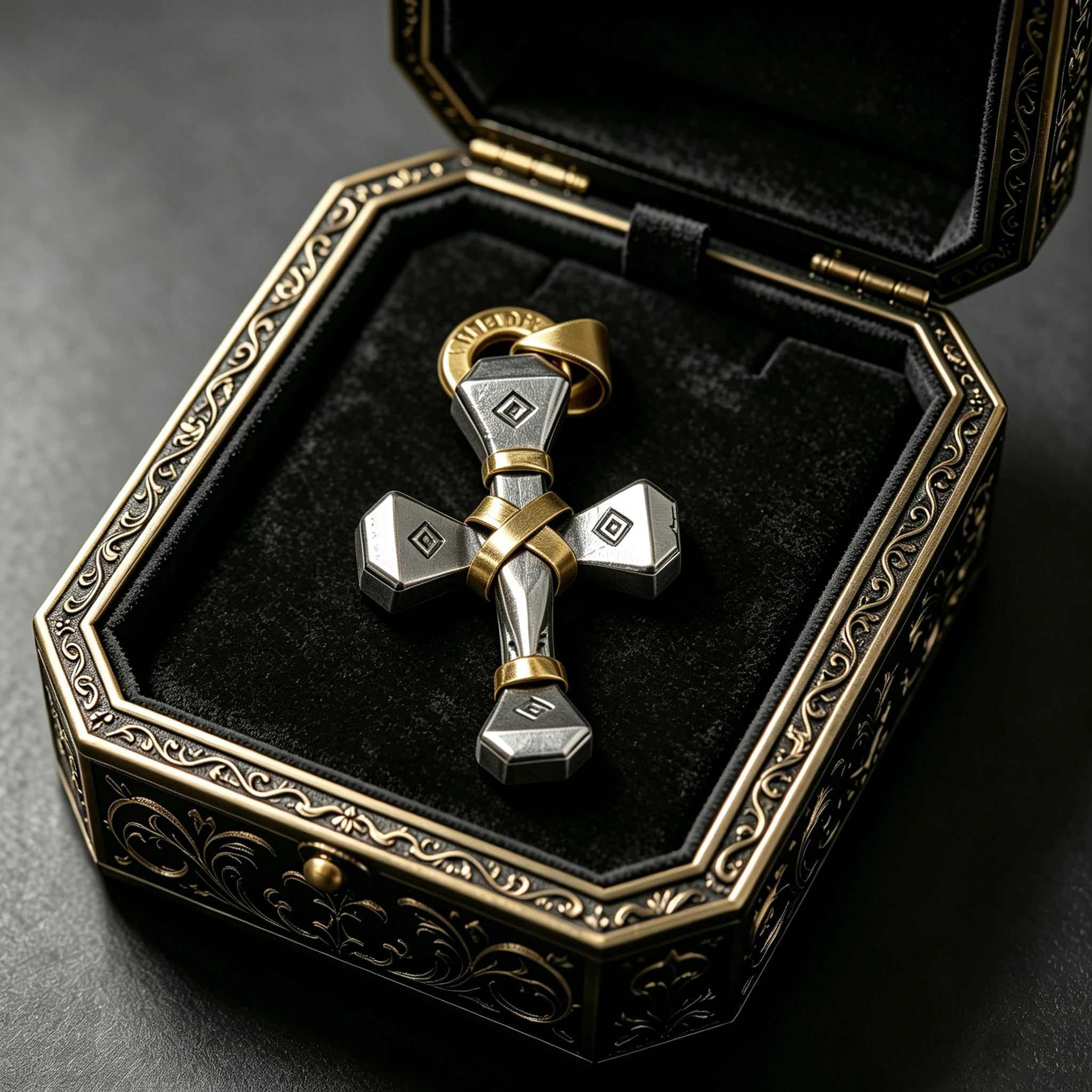 Handmade 9mm Bullet Cross Pendant