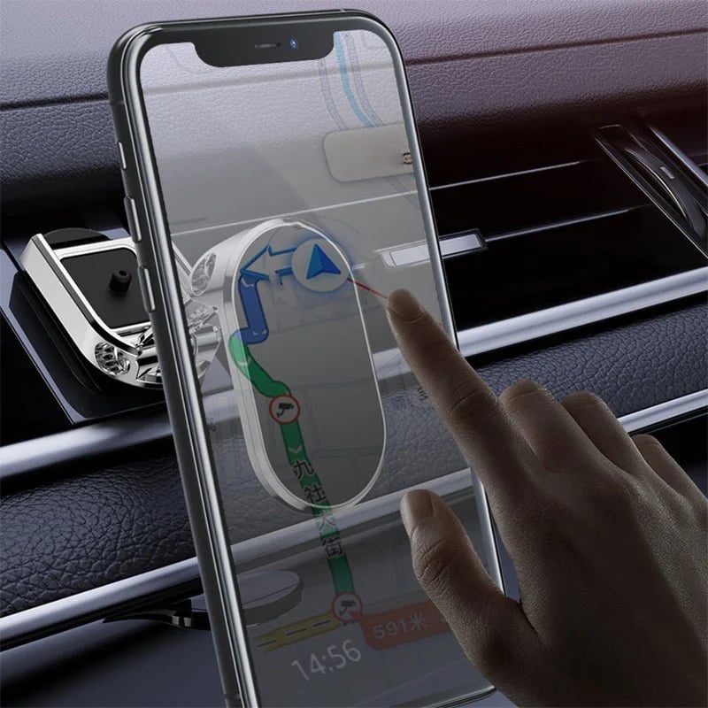 Hot Sale 2023 New Alloy Folding Magnetic Car Phone Holder