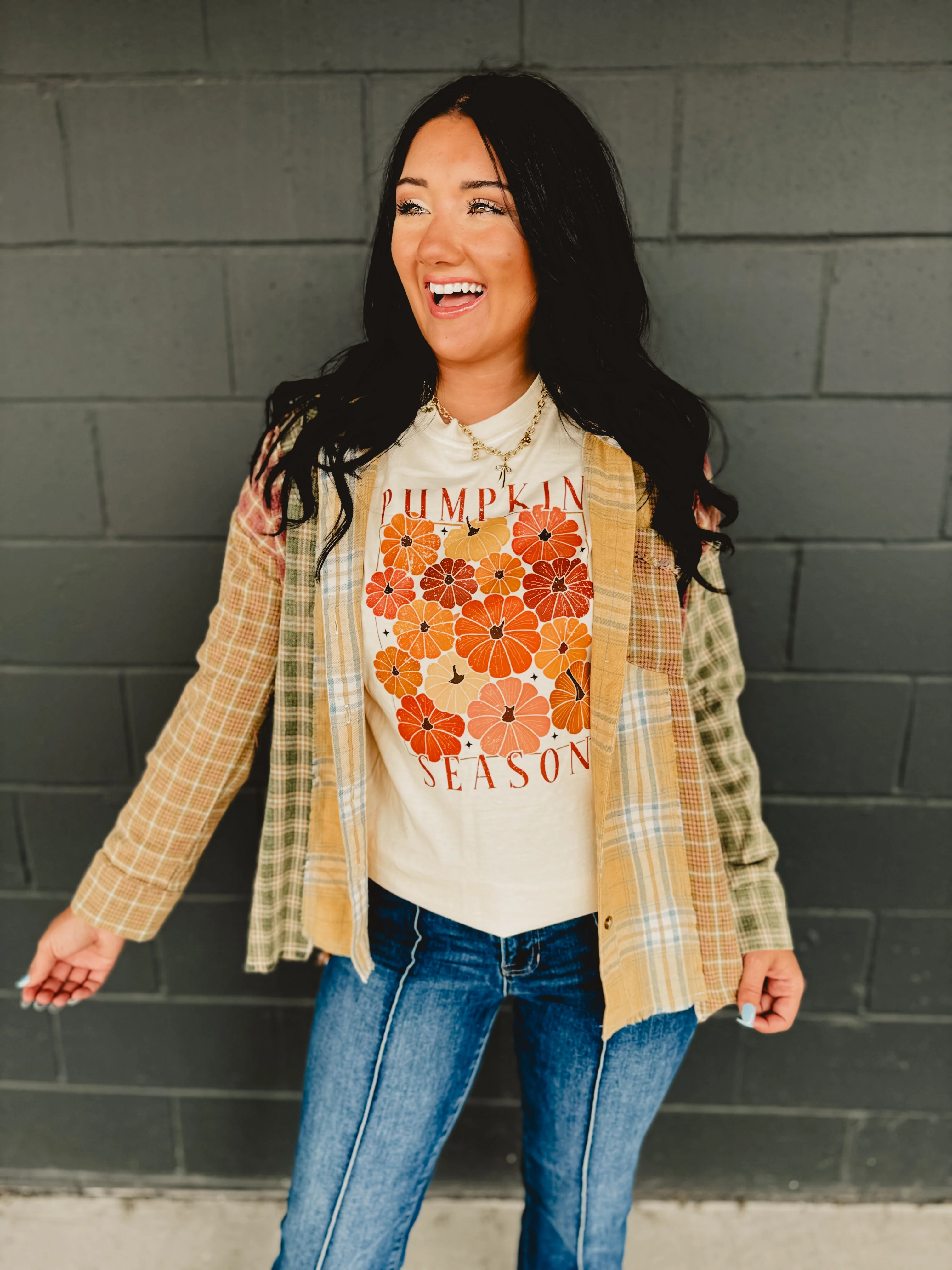 Pumpkin Season Graphic Tee - Ivory