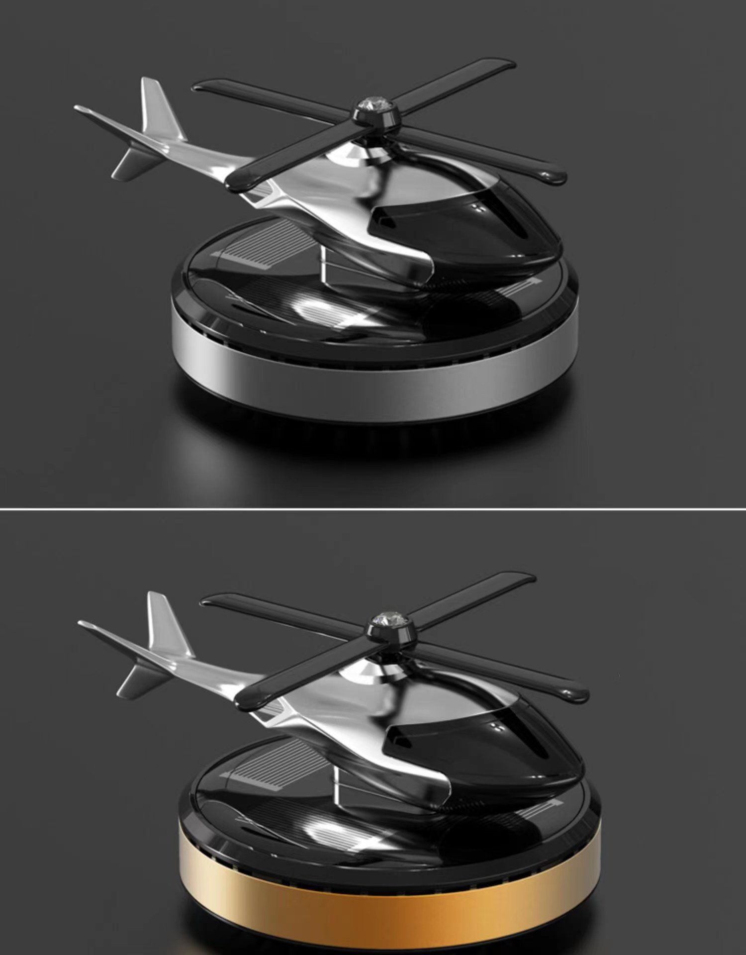 BIG SALE - 48% OFF-Metal Solar Helicopter Air Freshener v2.0