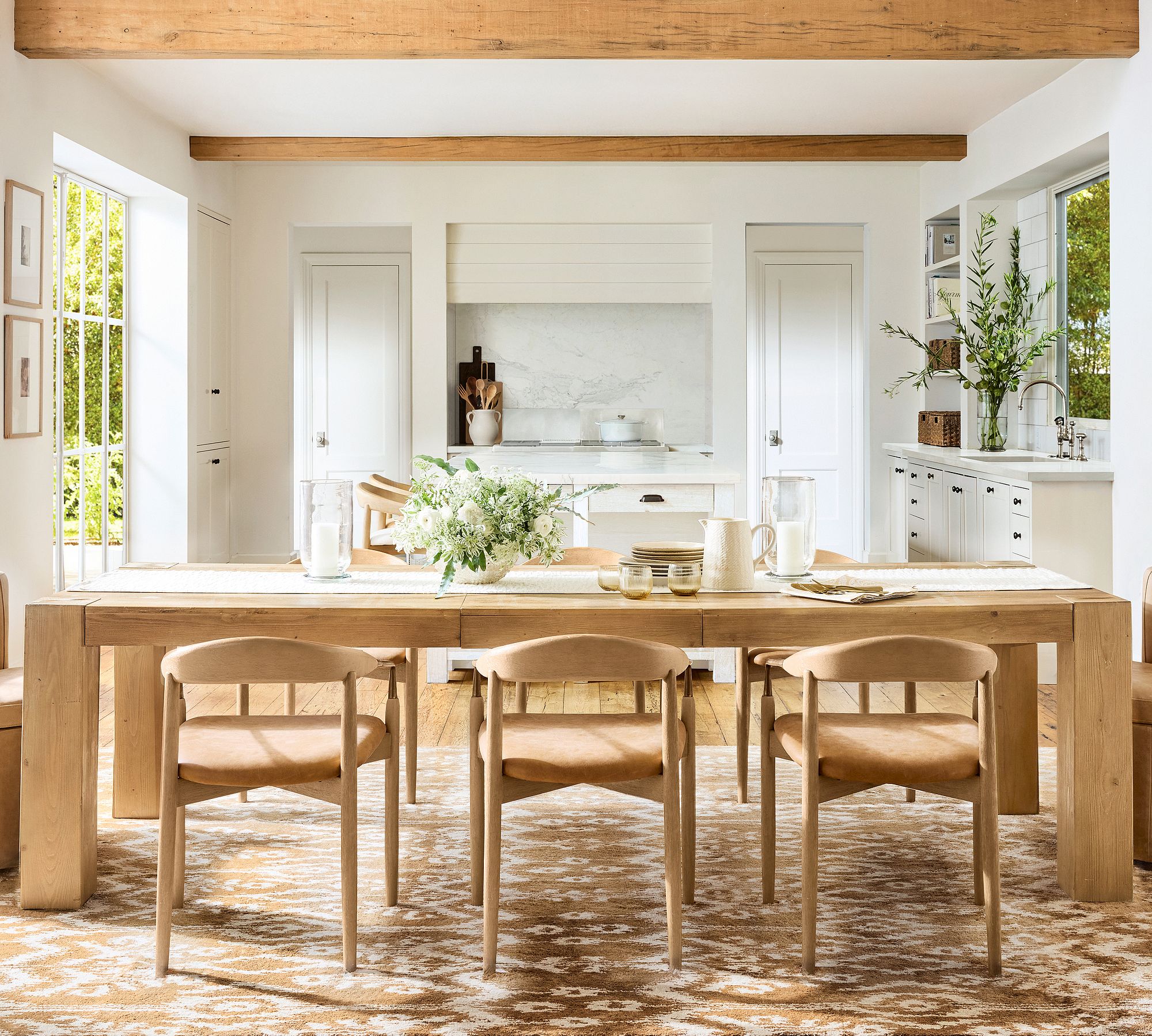 Laguna Rectangular Extendable Dining Table (86