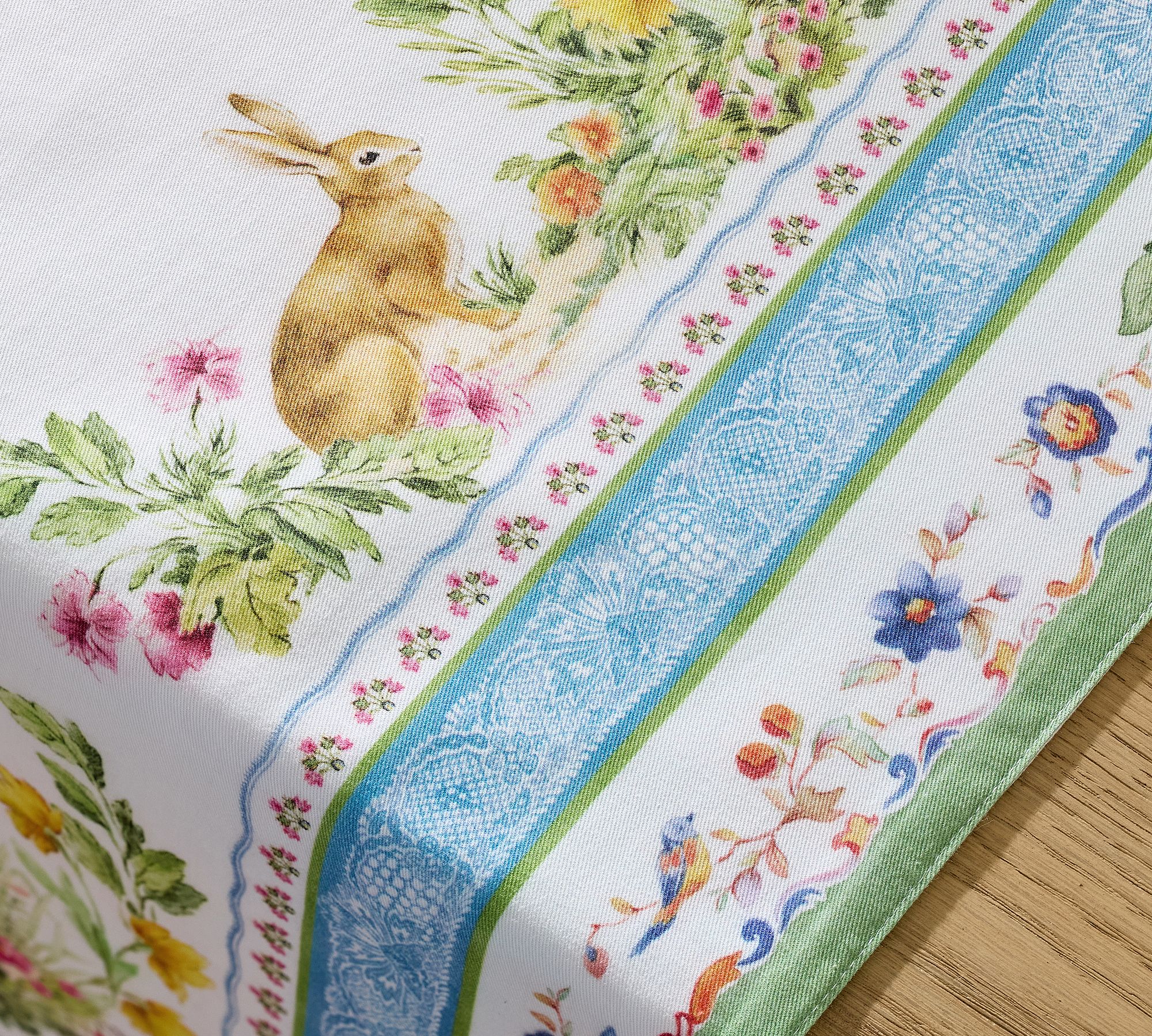 Botanical Bunny Cotton Table Runner