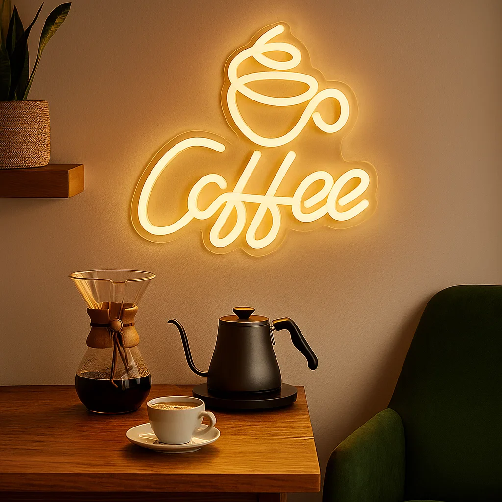 Neon LED Coffee Sign For Wall Decoration