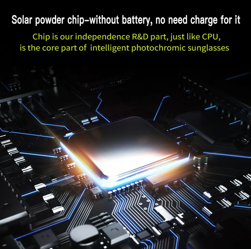 0.1 Seconds Smart Photochromic Polarized Men's Sunglasses