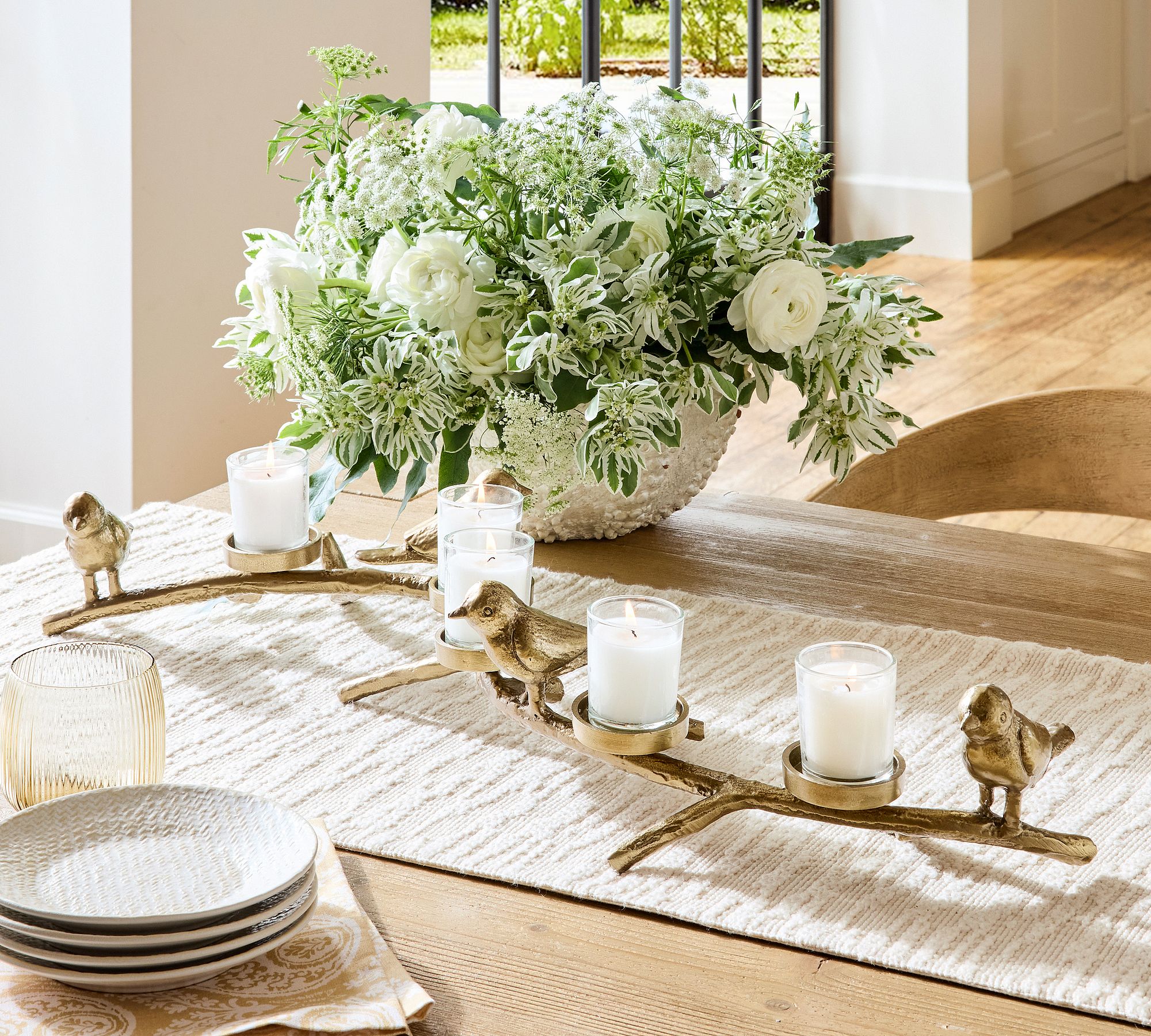 Bird Centerpiece Candle Holder