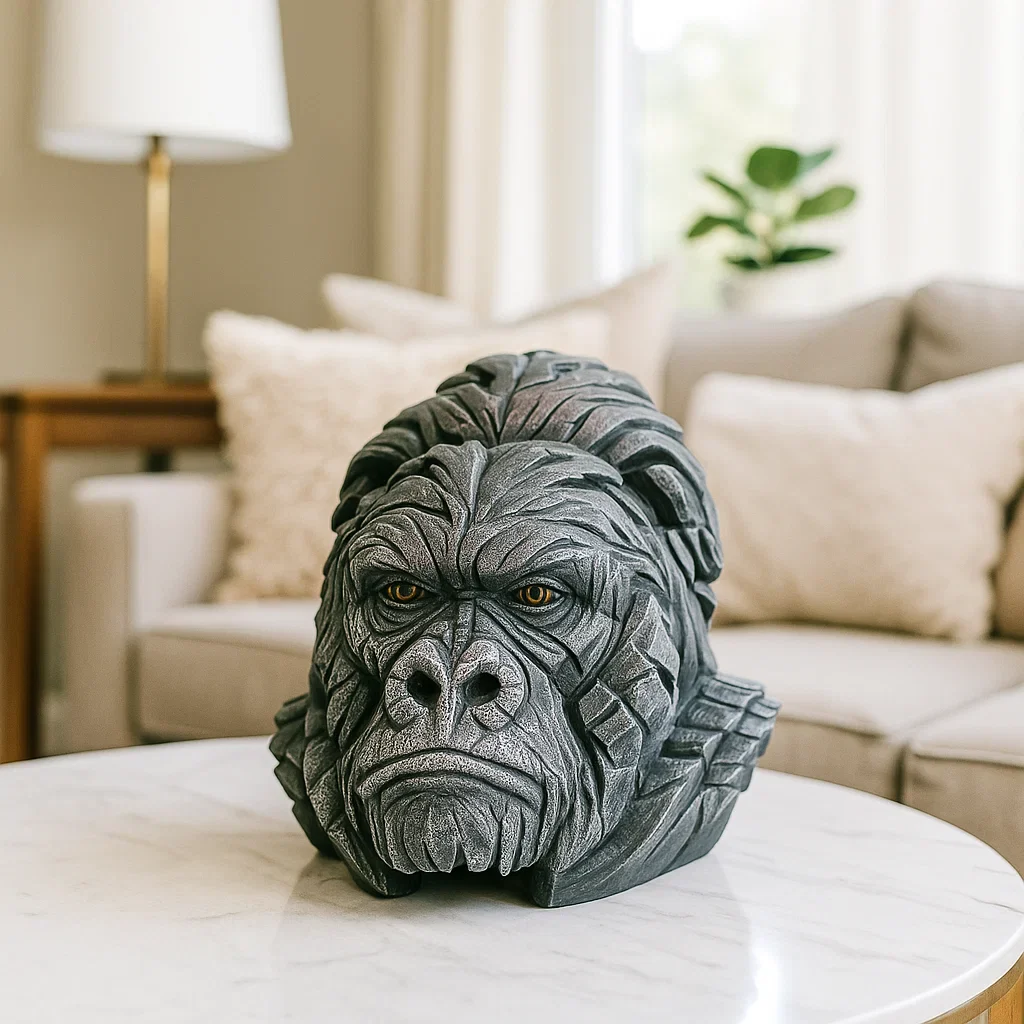 Lifelike Gorilla Figure Made Of Resin For Decoration