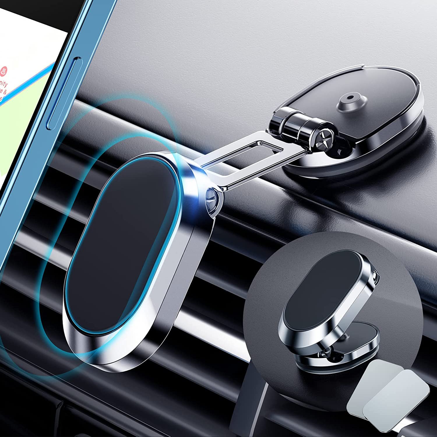 (Flash Sale-49% Off ) 2022 NEW Foldable Magnetic Car Phone Mount (Buy More Save More)