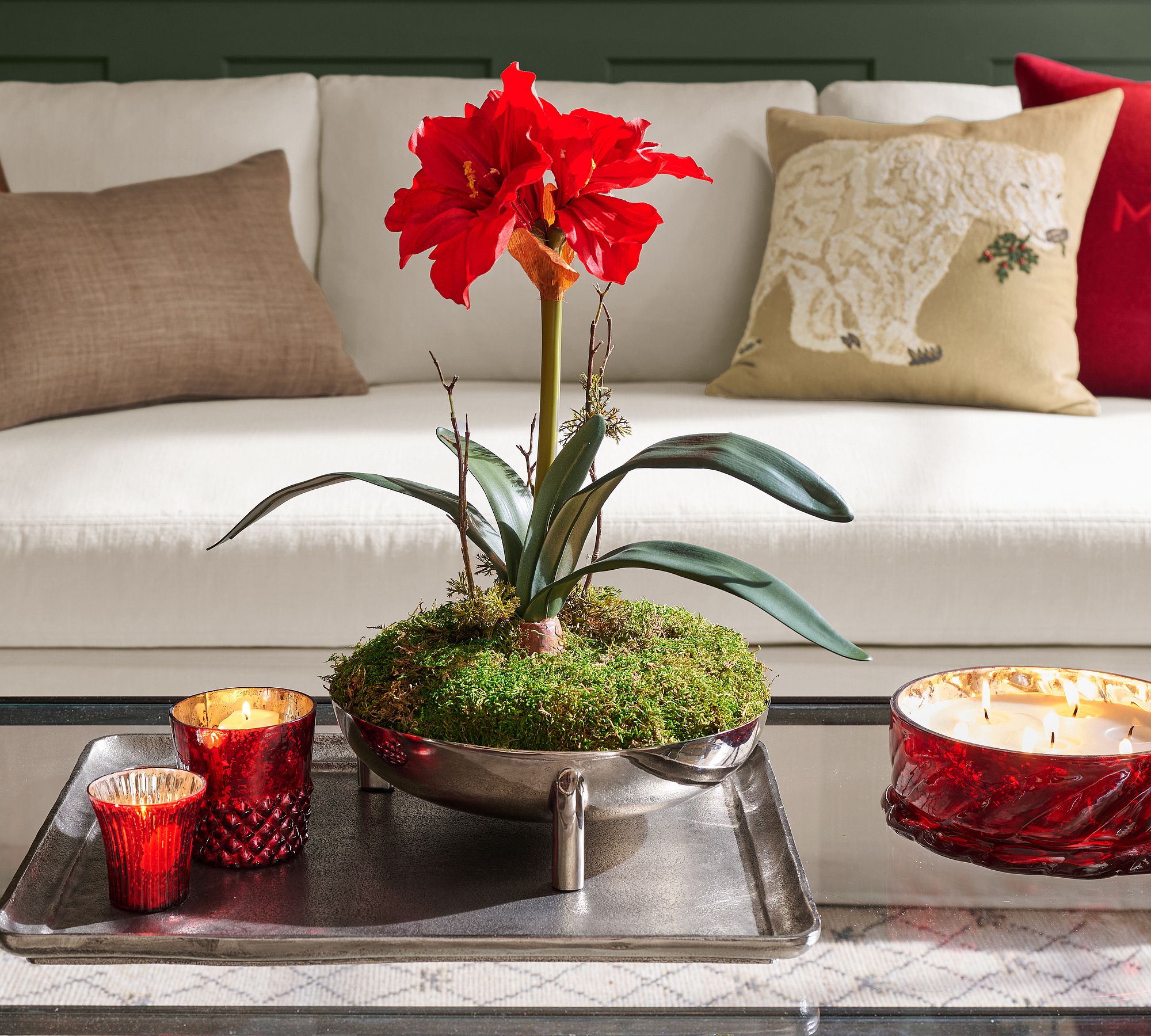 Twisted Glass Candle - Fireside Cinnamon