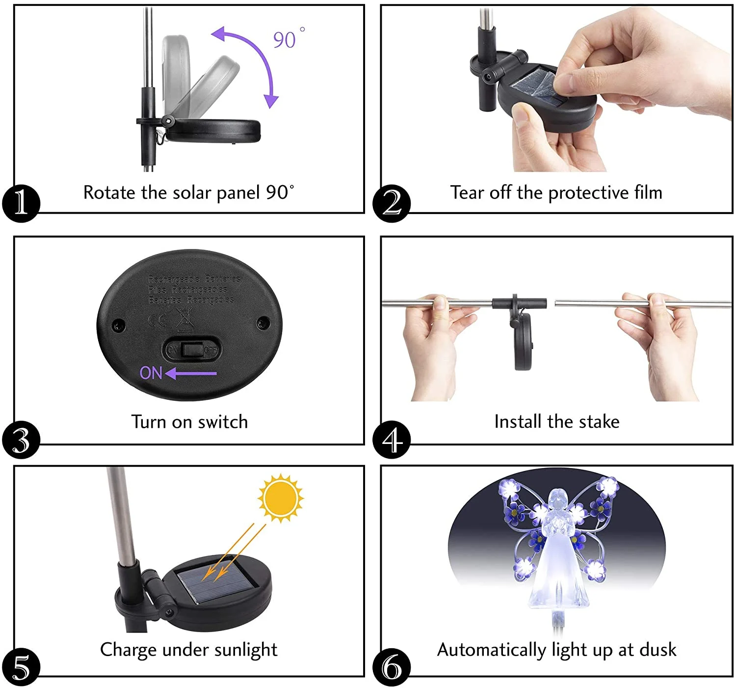LAST DAY -49% OFF Waterproof  Solar Angel lights