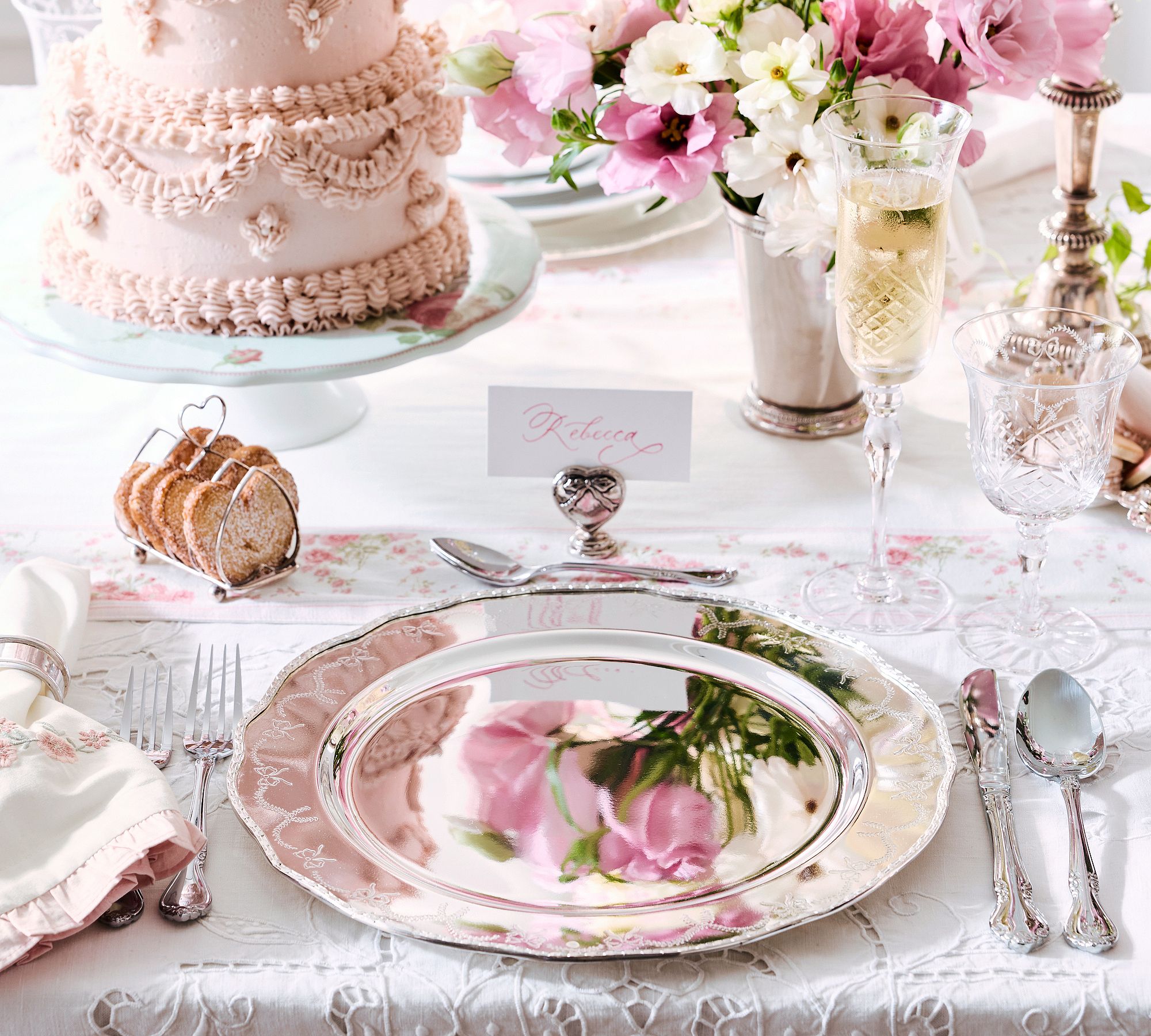 LoveShackFancy Stainless Steel Charger Plates - Set of 4