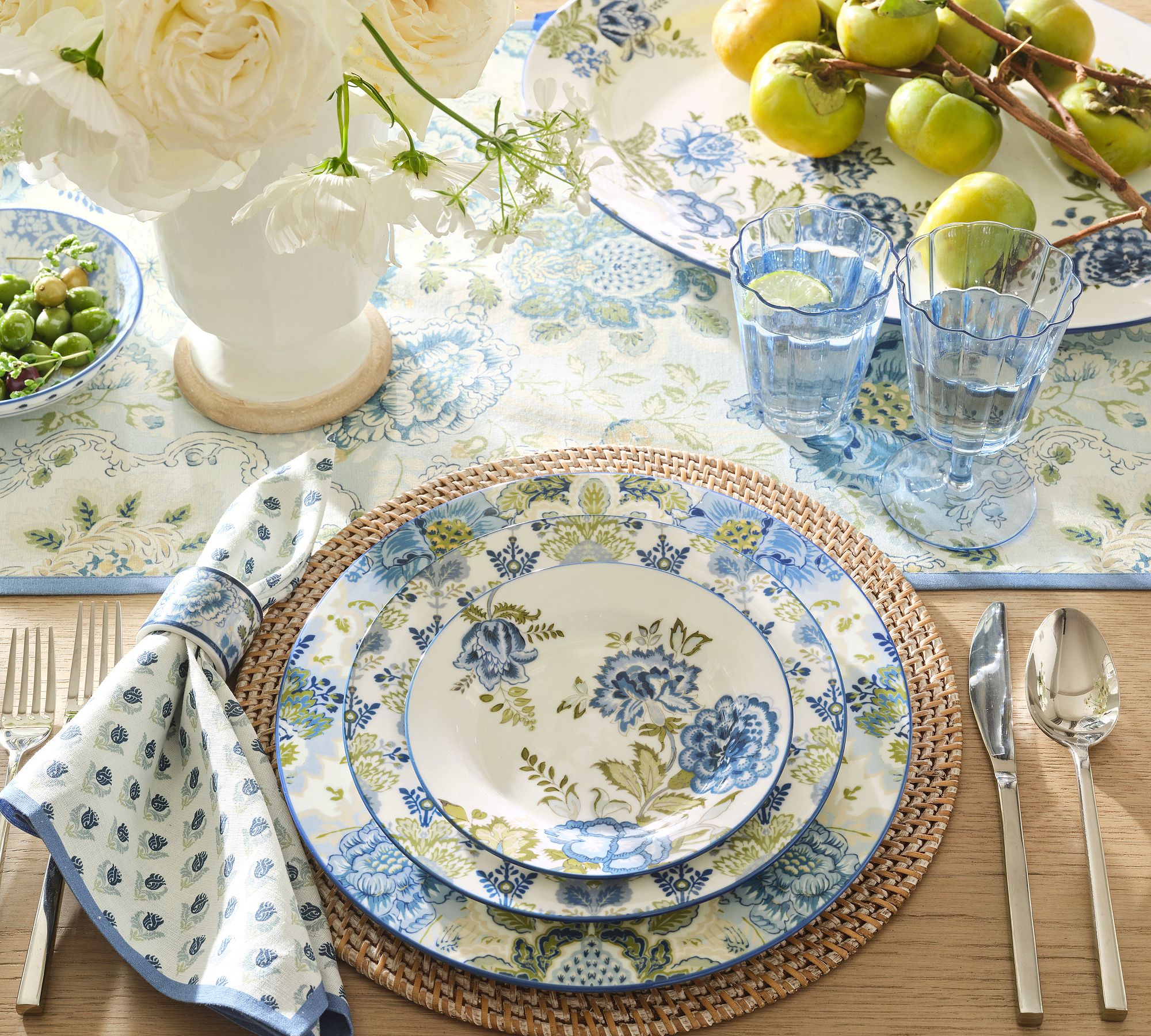 Kravet Arboretum Stoneware Napkin Rings - Set of 4