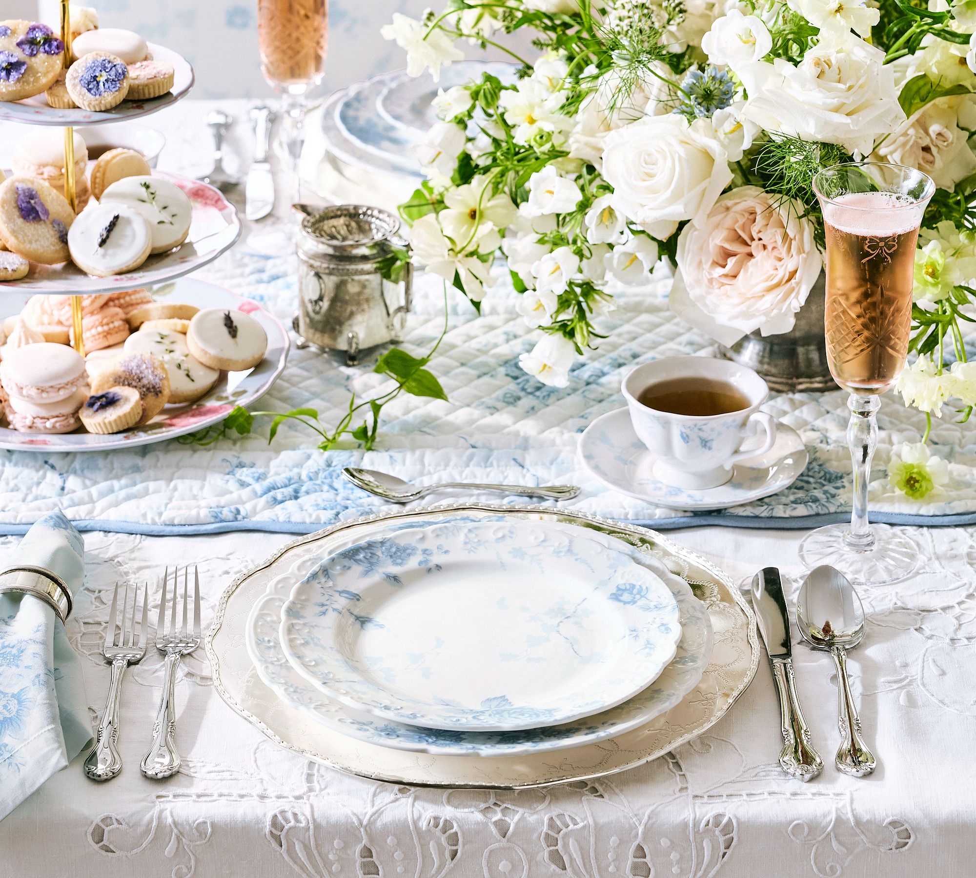 New Colors LoveShackFancy Rose Porcelain Salad Plates - Set of 4