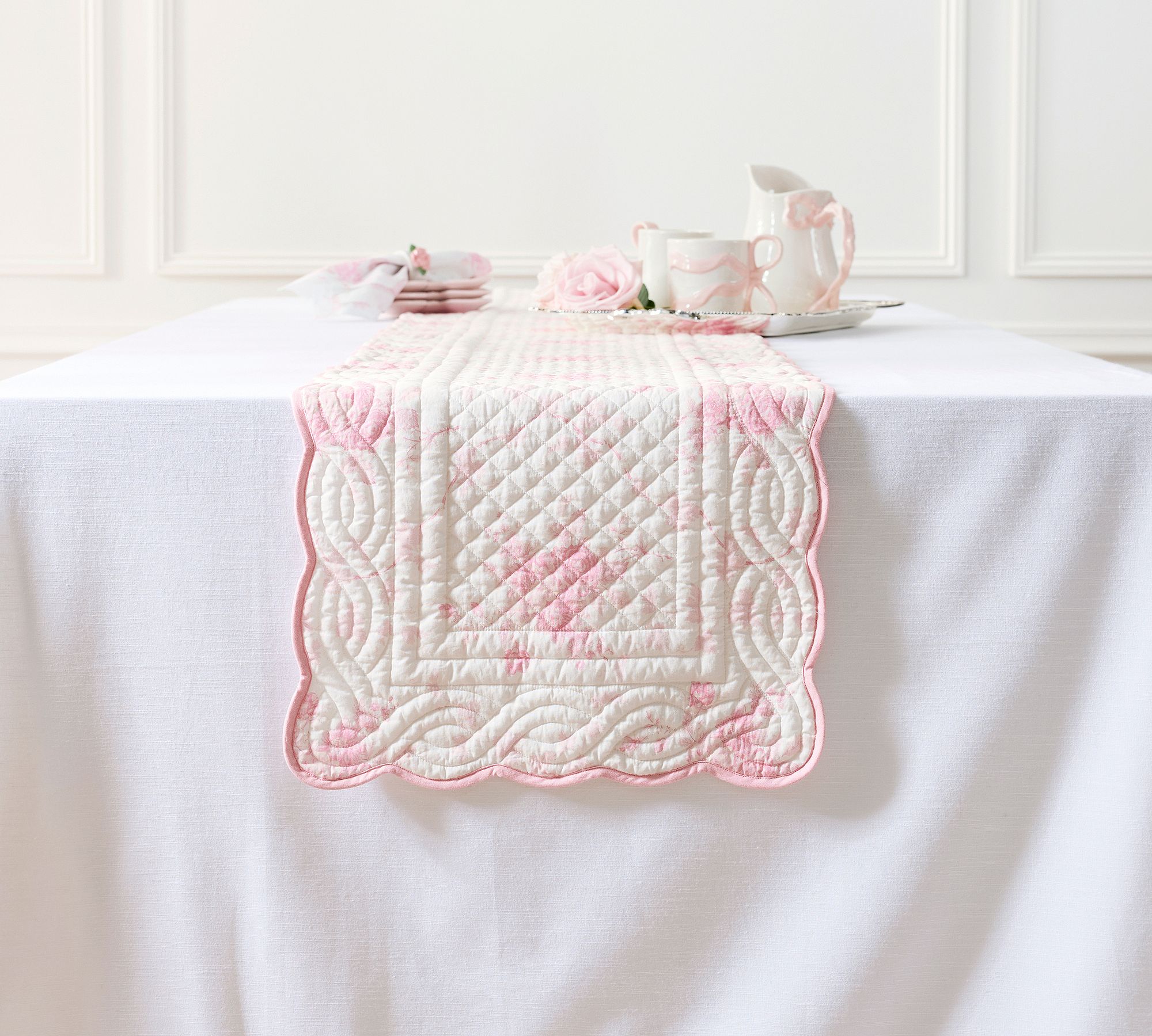 LoveShackFancy Rose Table Runner