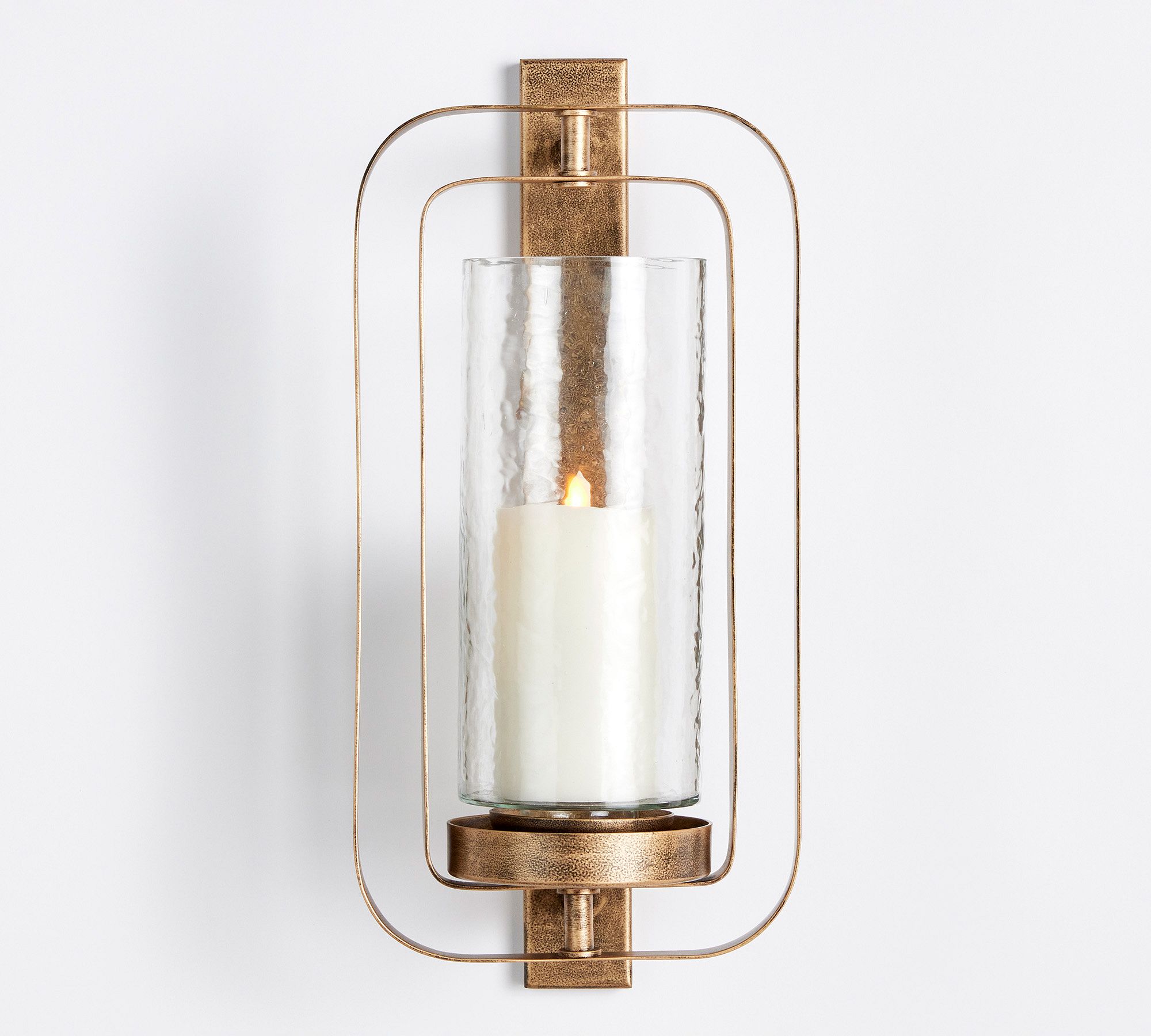 Mollie Hammered Glass Sconce