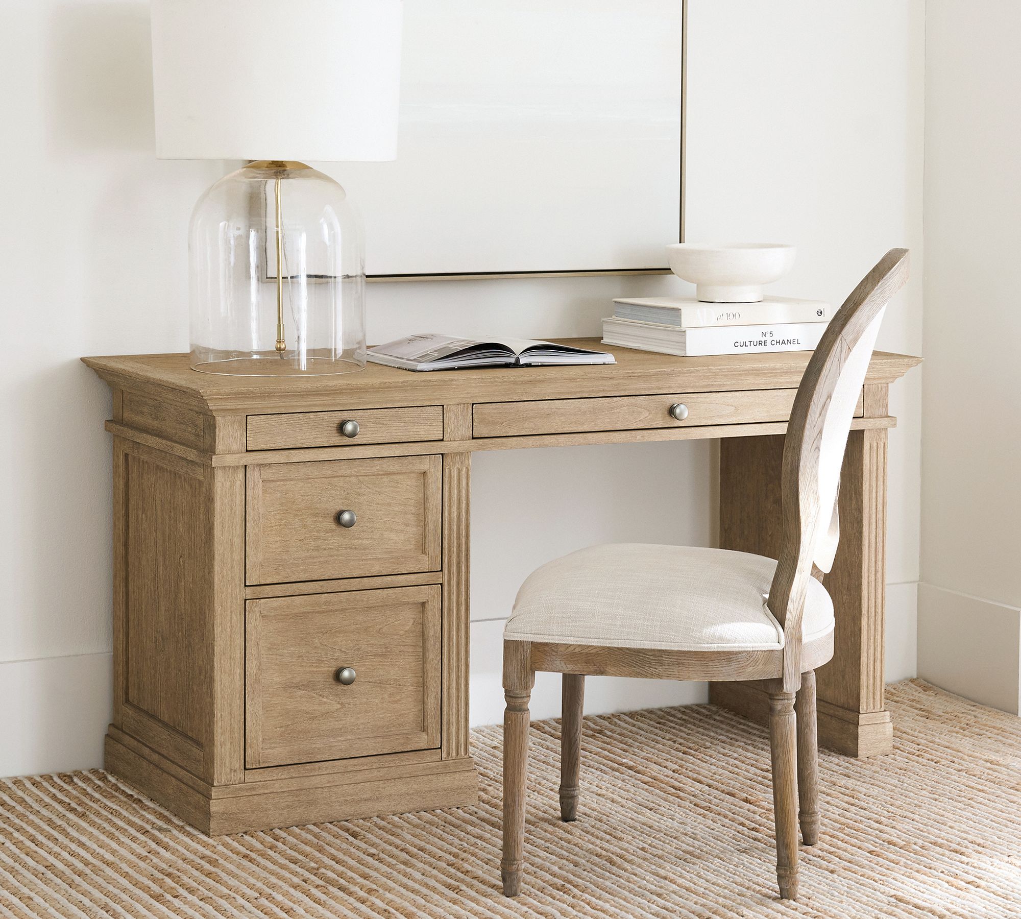 Livingston Single Cabinet Writing Desk (57