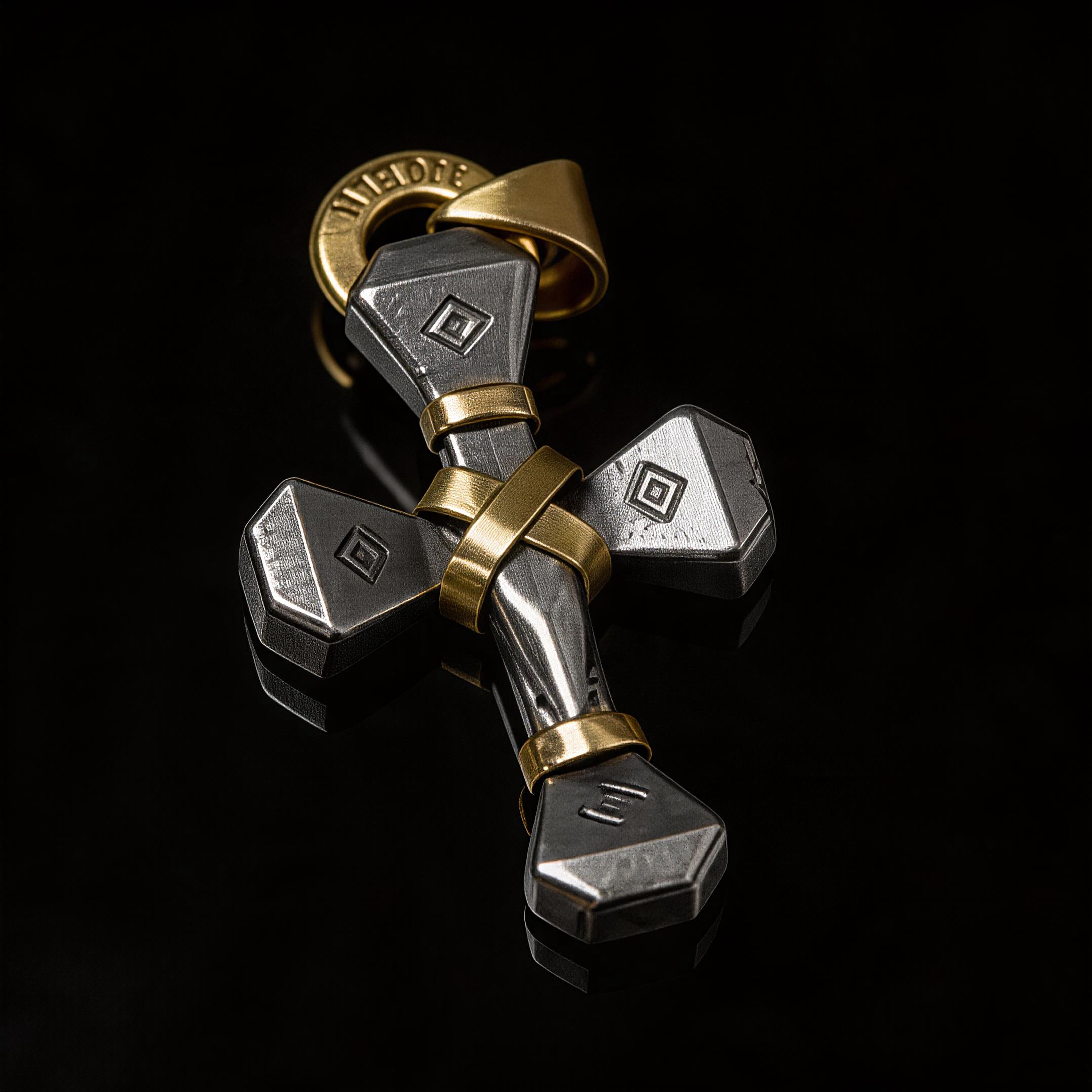 Handmade 9mm Bullet Cross Pendant