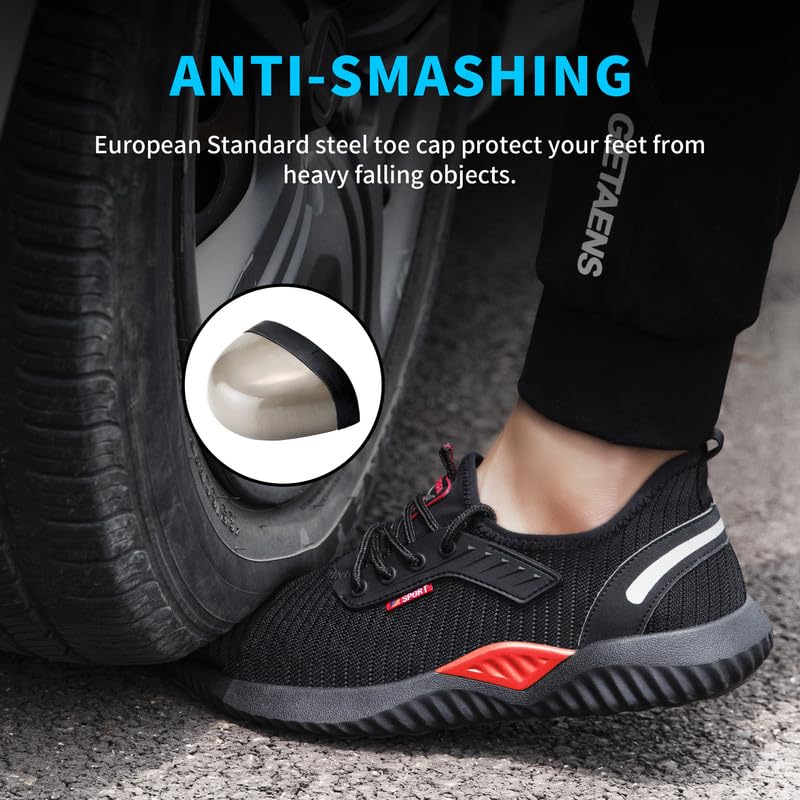 All-Season Men's Slip-On Safety Shoes