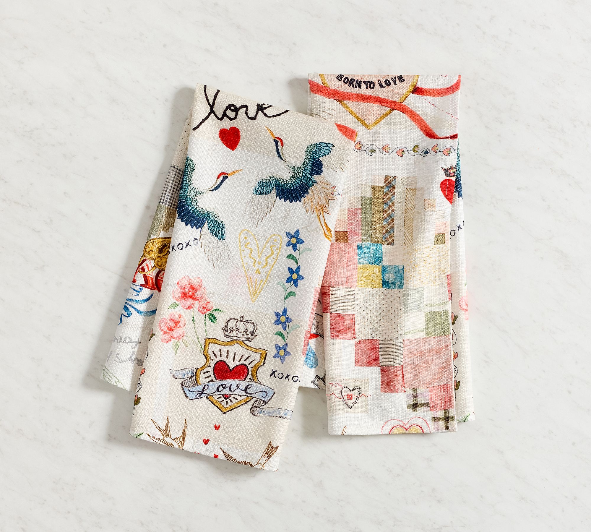 Devin Cotton Tea Towels - Set of 2