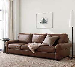 Turner Roll Arm Leather Sofa (69