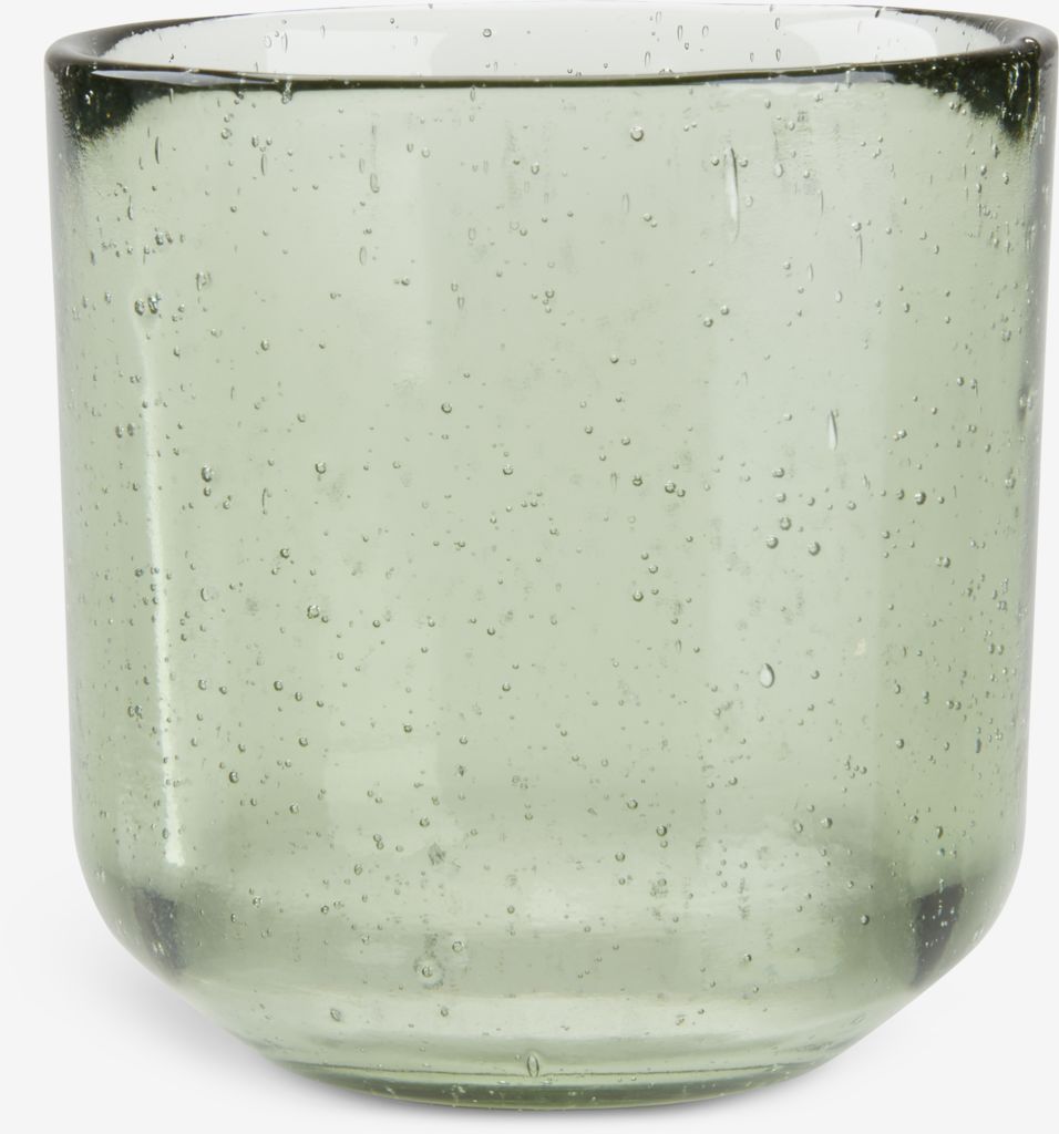 Tealight holder ASLAK D8xH8cm green