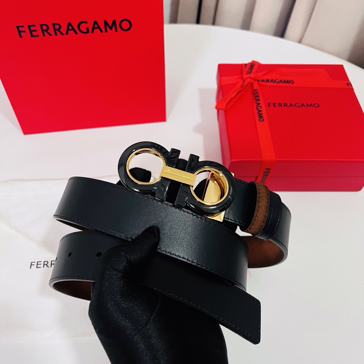 Ferragamo belt-80