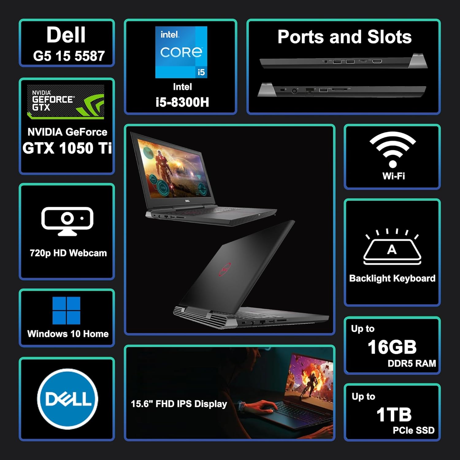 Dell G5 15 5587 Gaming Laptop 15.6
