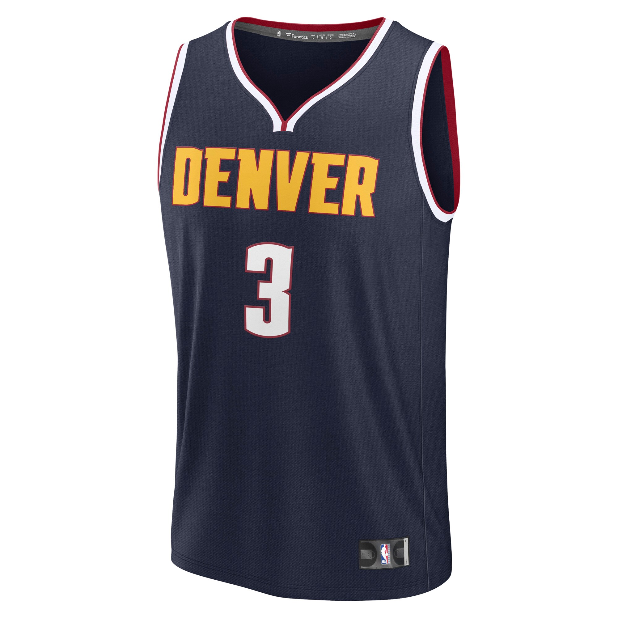 Julian Strawther Denver Nuggets Fanatics Fast Break Replica Player Jersey - Icon Edition - Navy