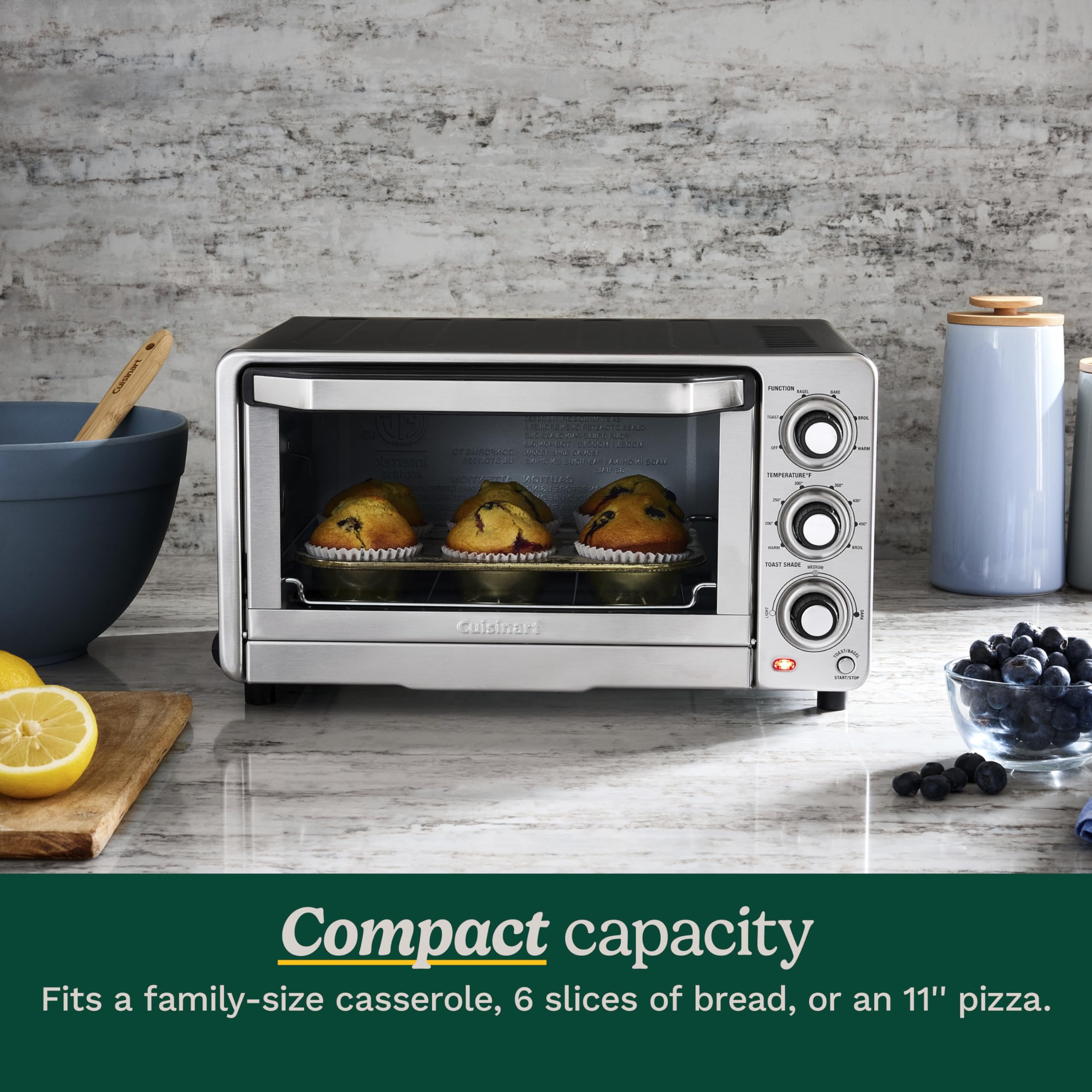 CUISINART Custom Classic Toaster Oven Broiler - 1800 Watt